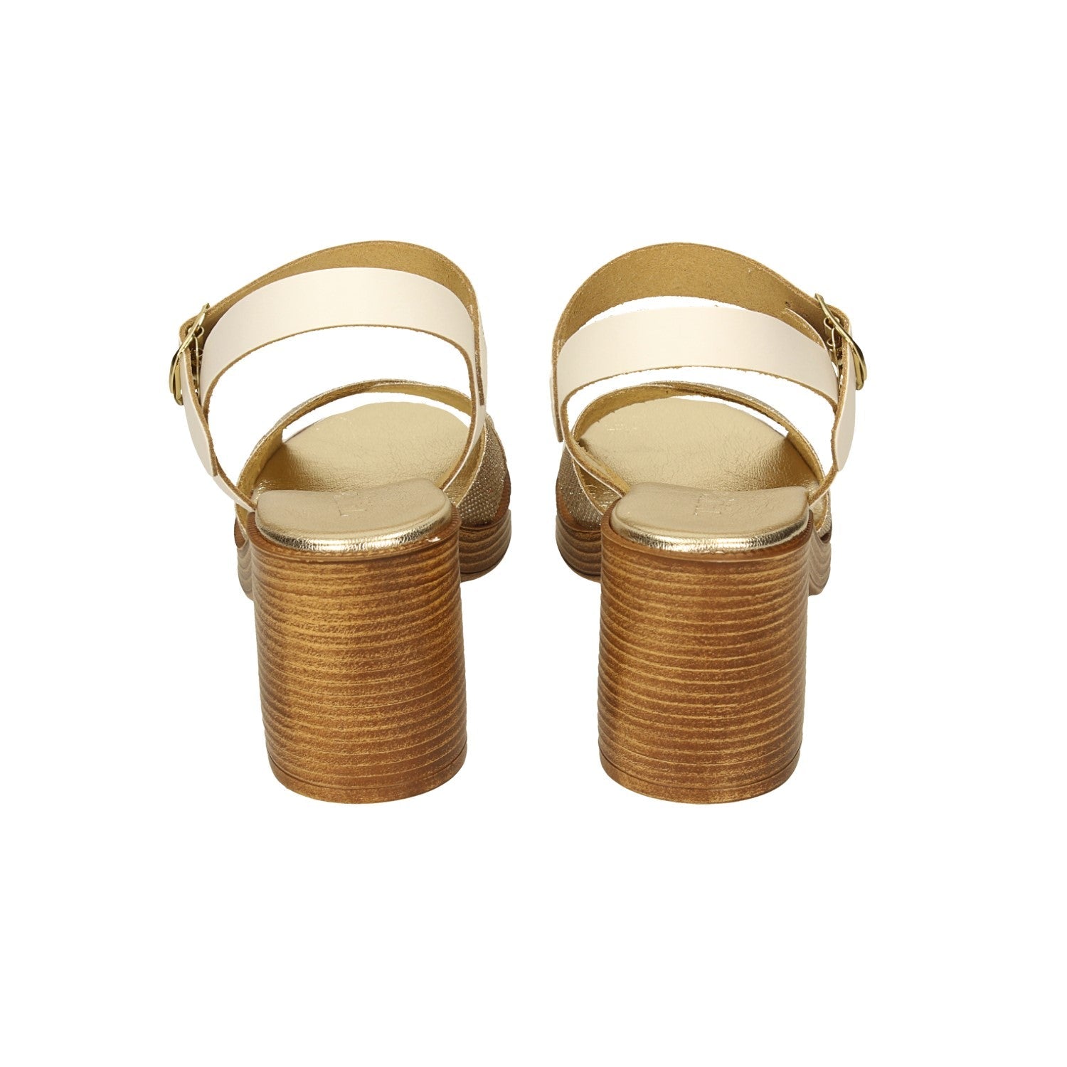 Sandali con incrocio glitterato. Made in Italy. Tacco alto 7cm