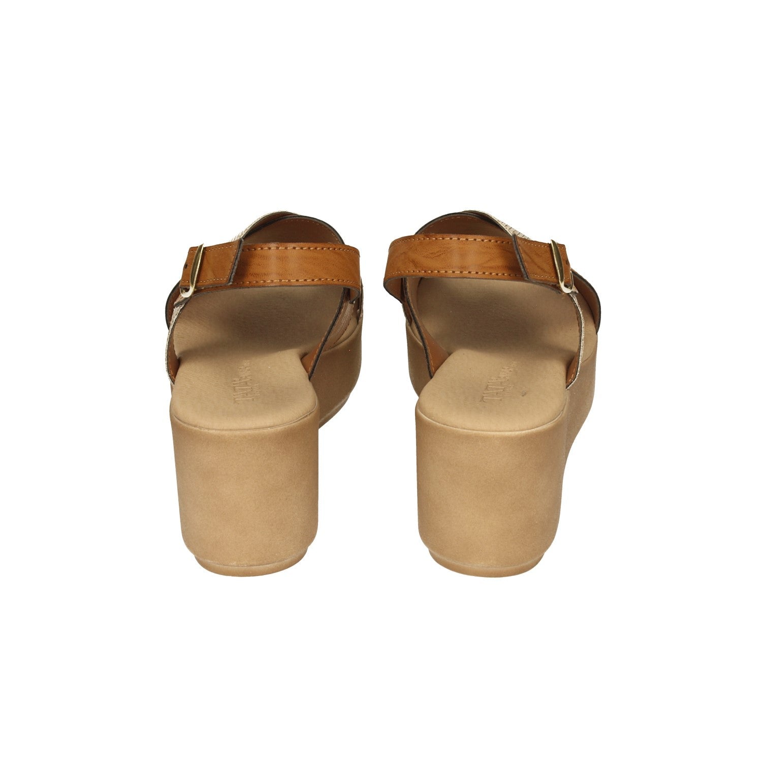 Sandali con zeppa. Made in Italy. Tacco alto 7cm