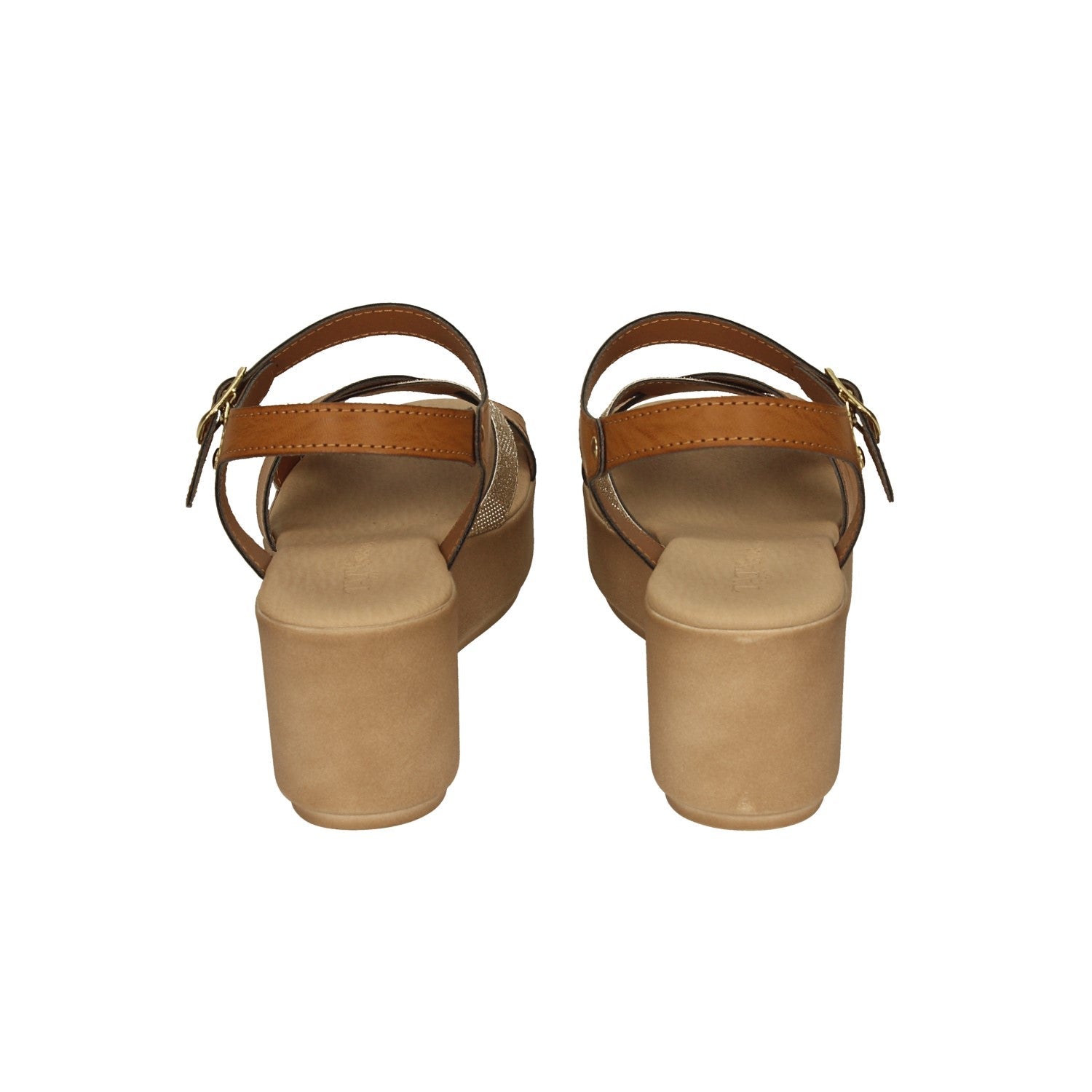 Sandali con zeppa. Made in Italy. Tacco alto 6cm