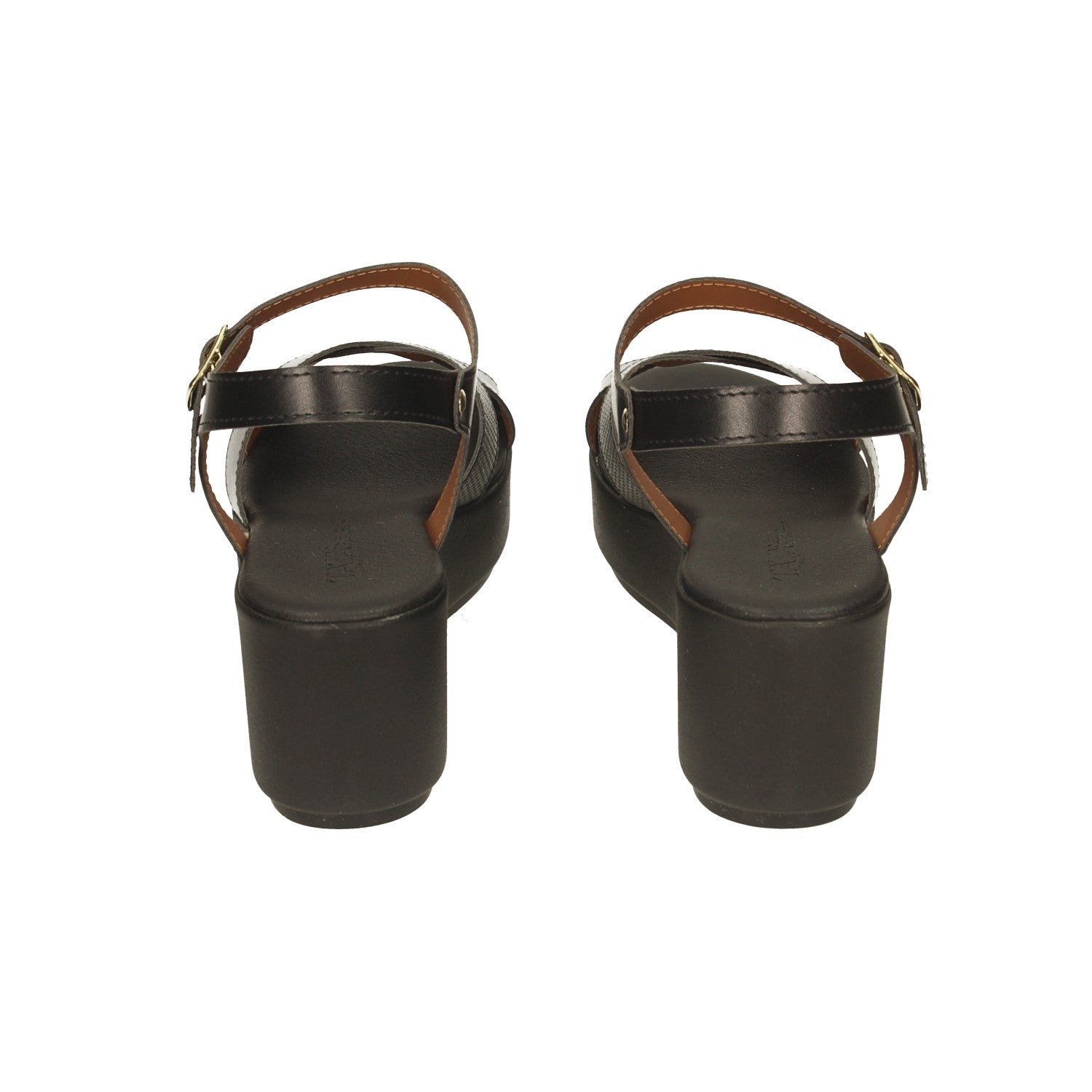Sandali con zeppa. Made in Italy. Tacco alto 6cm
