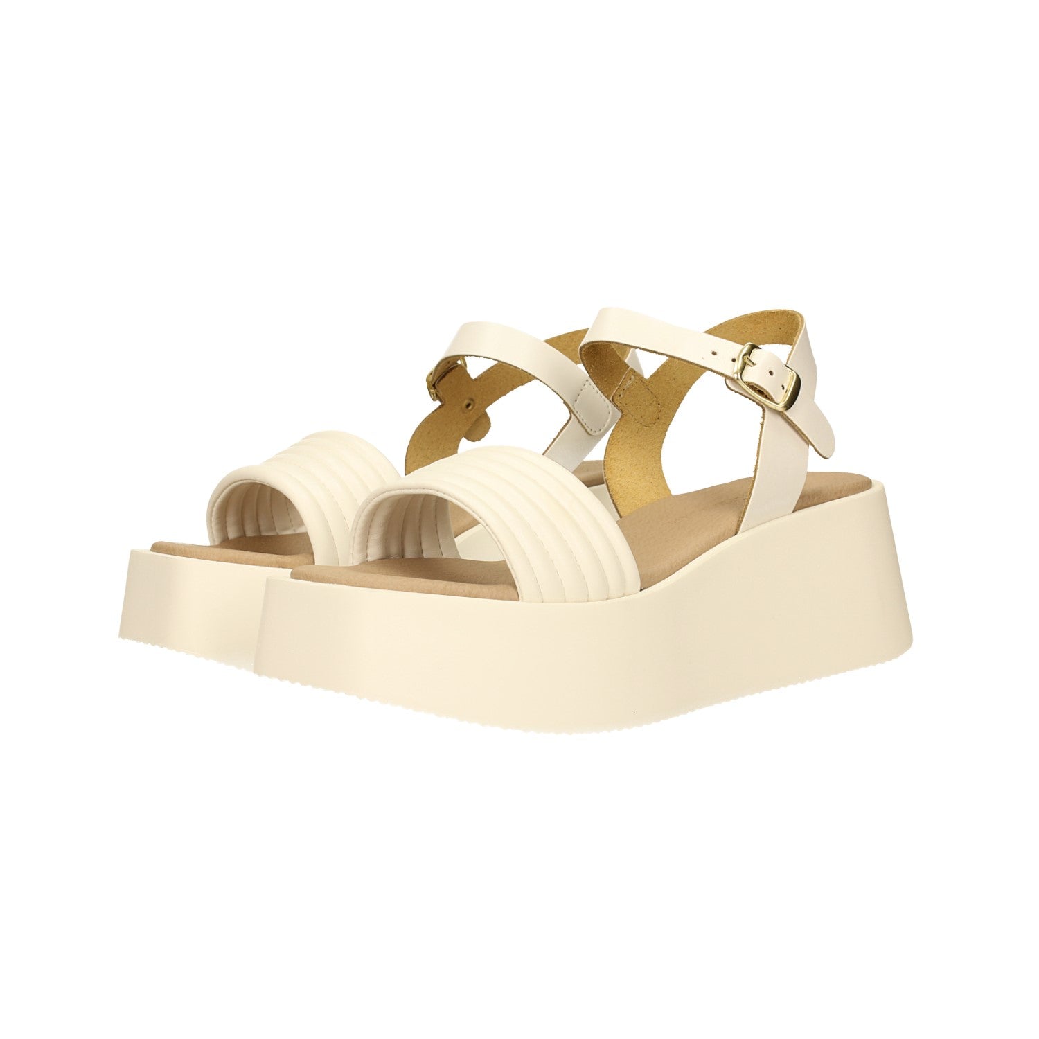 Sandali flatform incrociati. Tacco alto 6cm