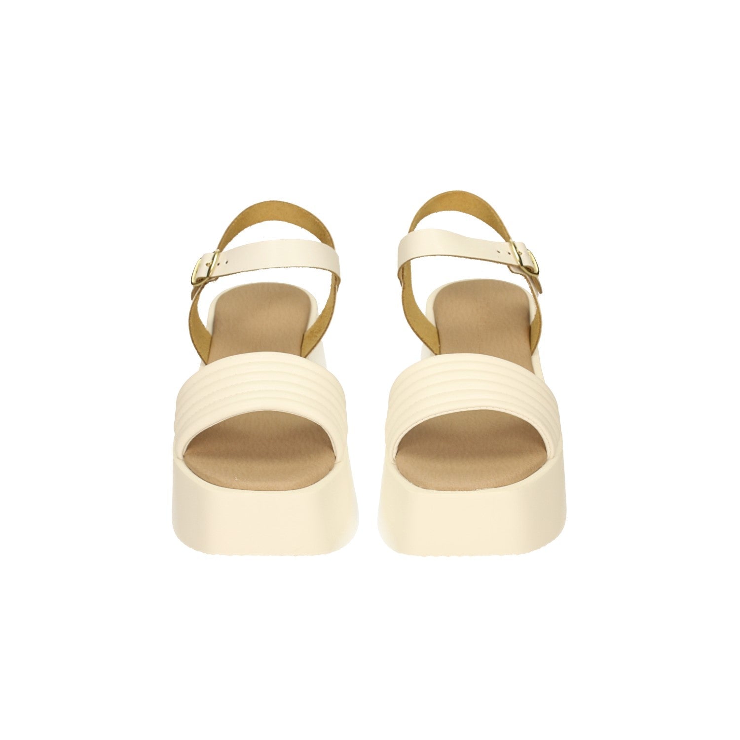Sandali flatform incrociati. Tacco alto 6cm