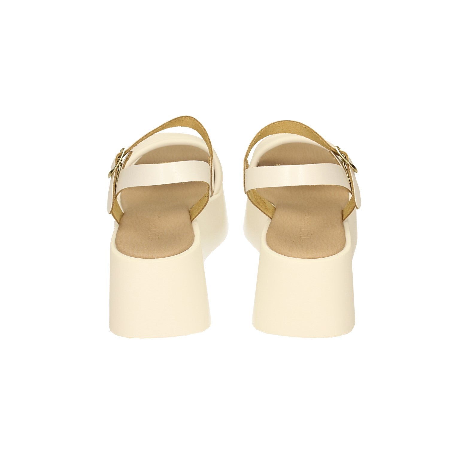 Sandali flatform incrociati. Tacco alto 6cm