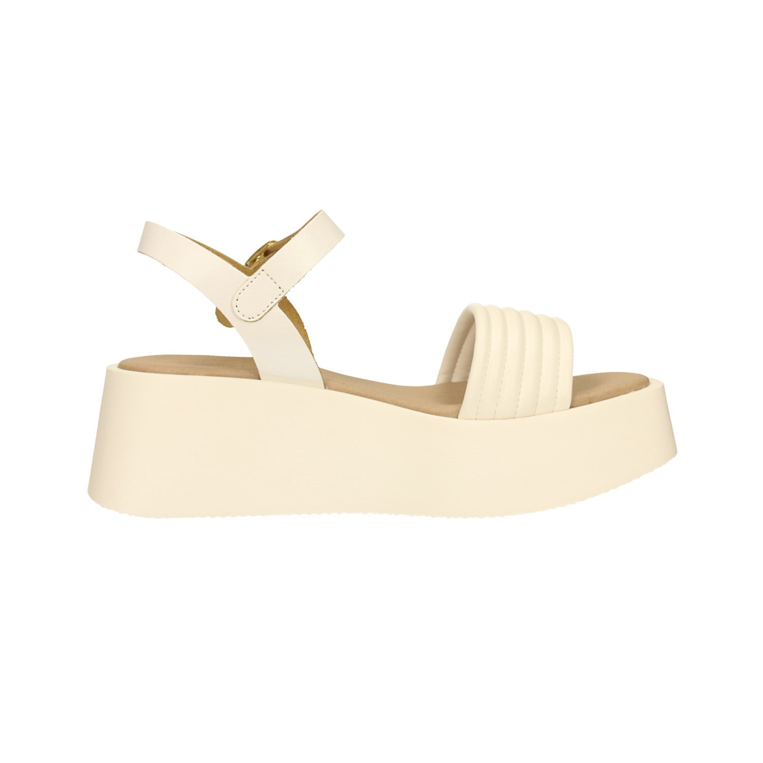 Sandali flatform incrociati. Tacco alto 6cm
