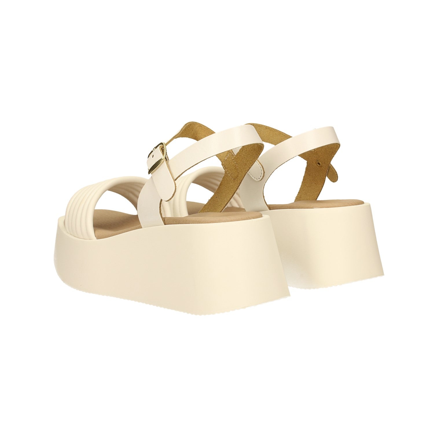 Sandali flatform incrociati. Tacco alto 6cm