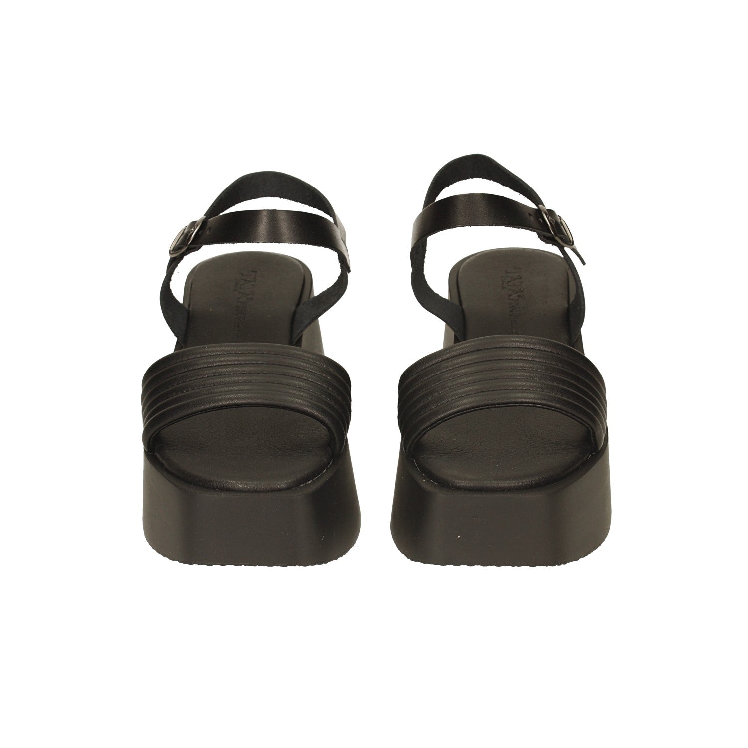 Sandali flatform incrociati. Tacco alto 6cm