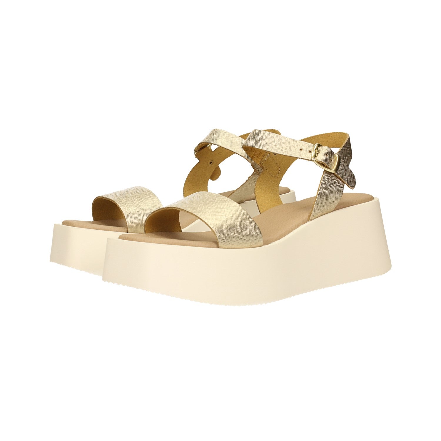 Sandali flatform incrociati. Tacco alto 6cm