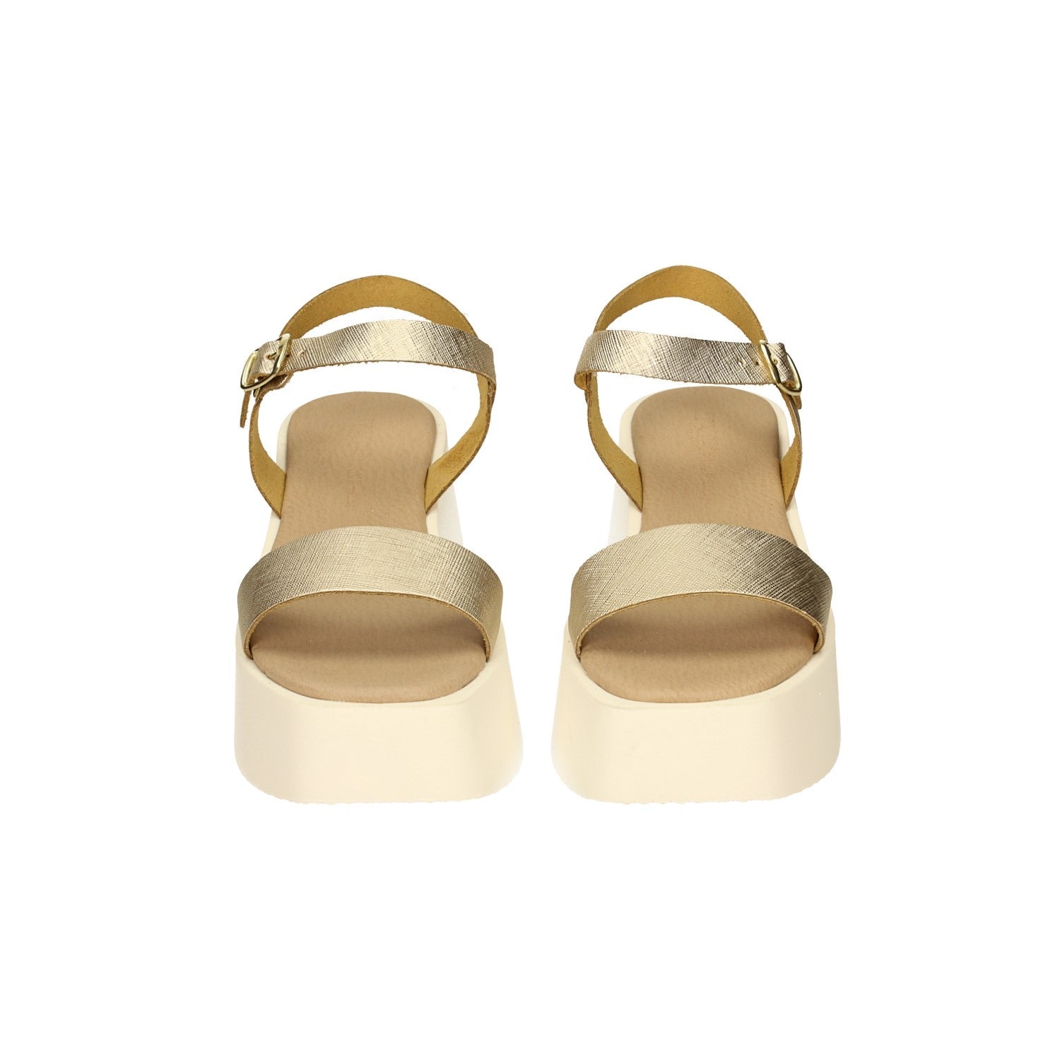 Sandali flatform incrociati. Tacco alto 6cm