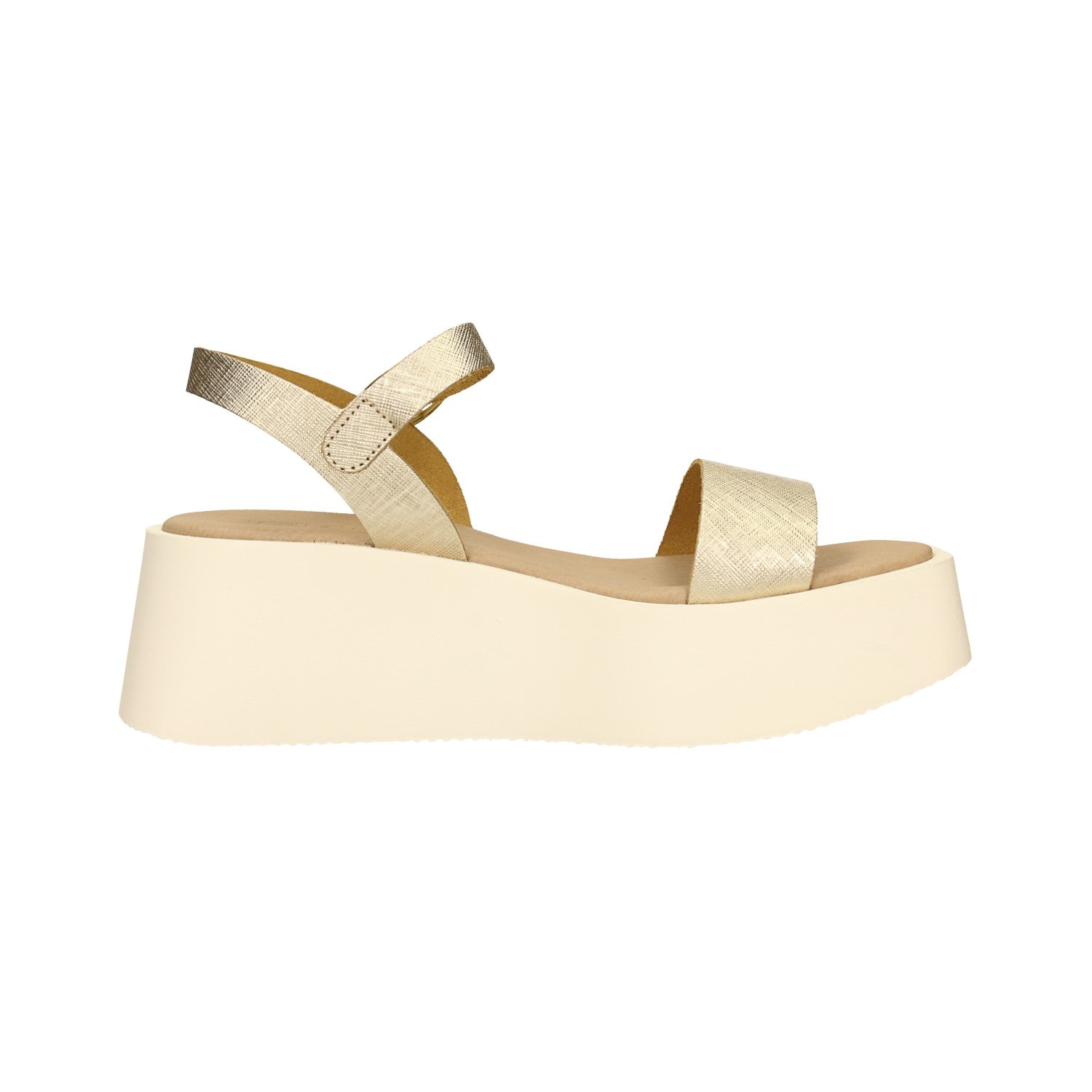 Sandali flatform incrociati. Tacco alto 6cm