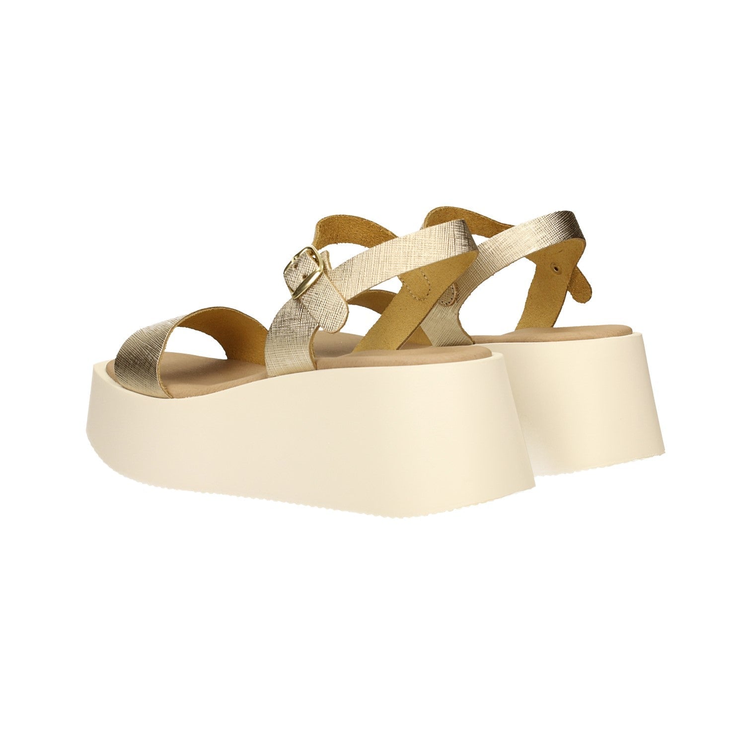 Sandali flatform incrociati. Tacco alto 6cm