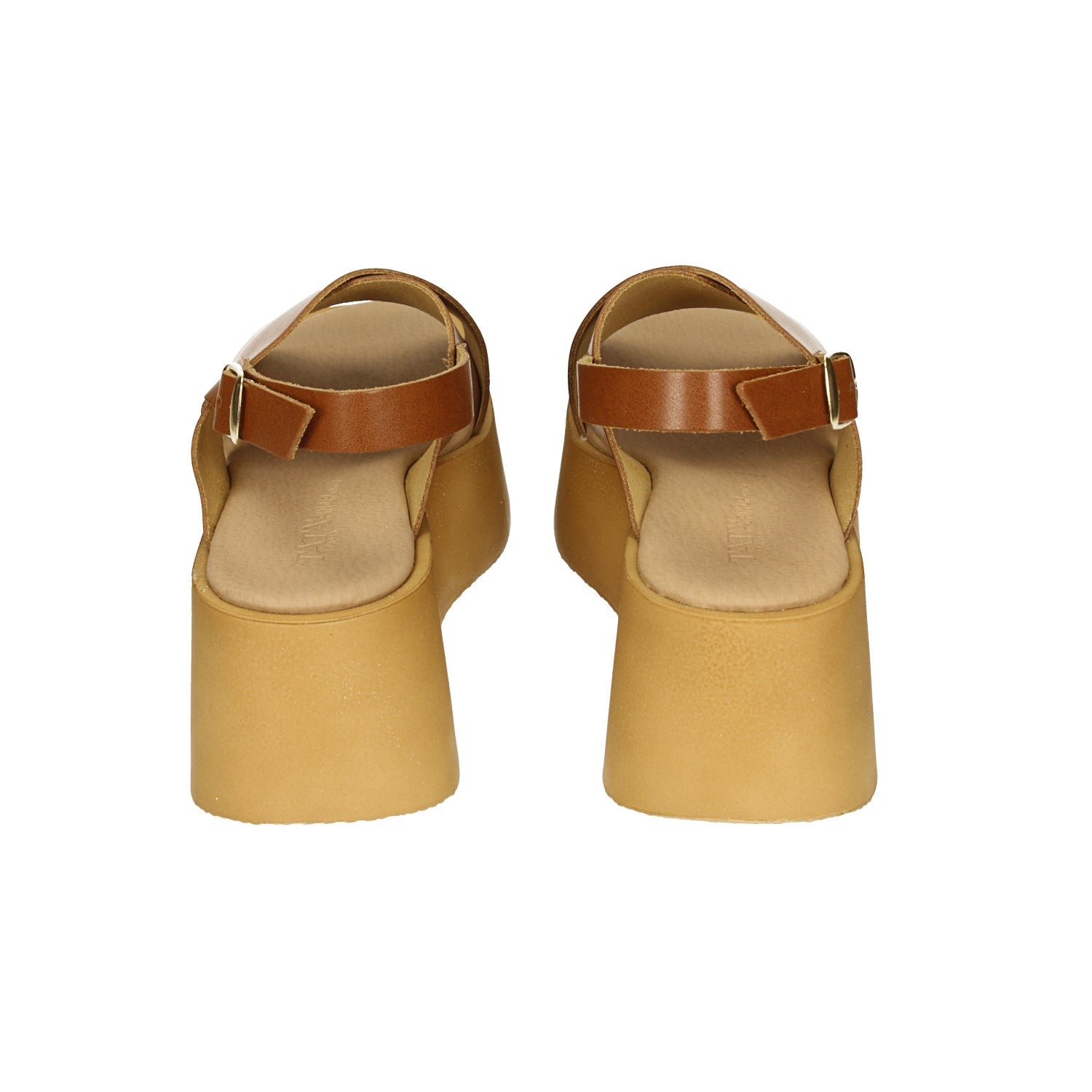 Sandali flatform incrociati. Tacco alto 6cm