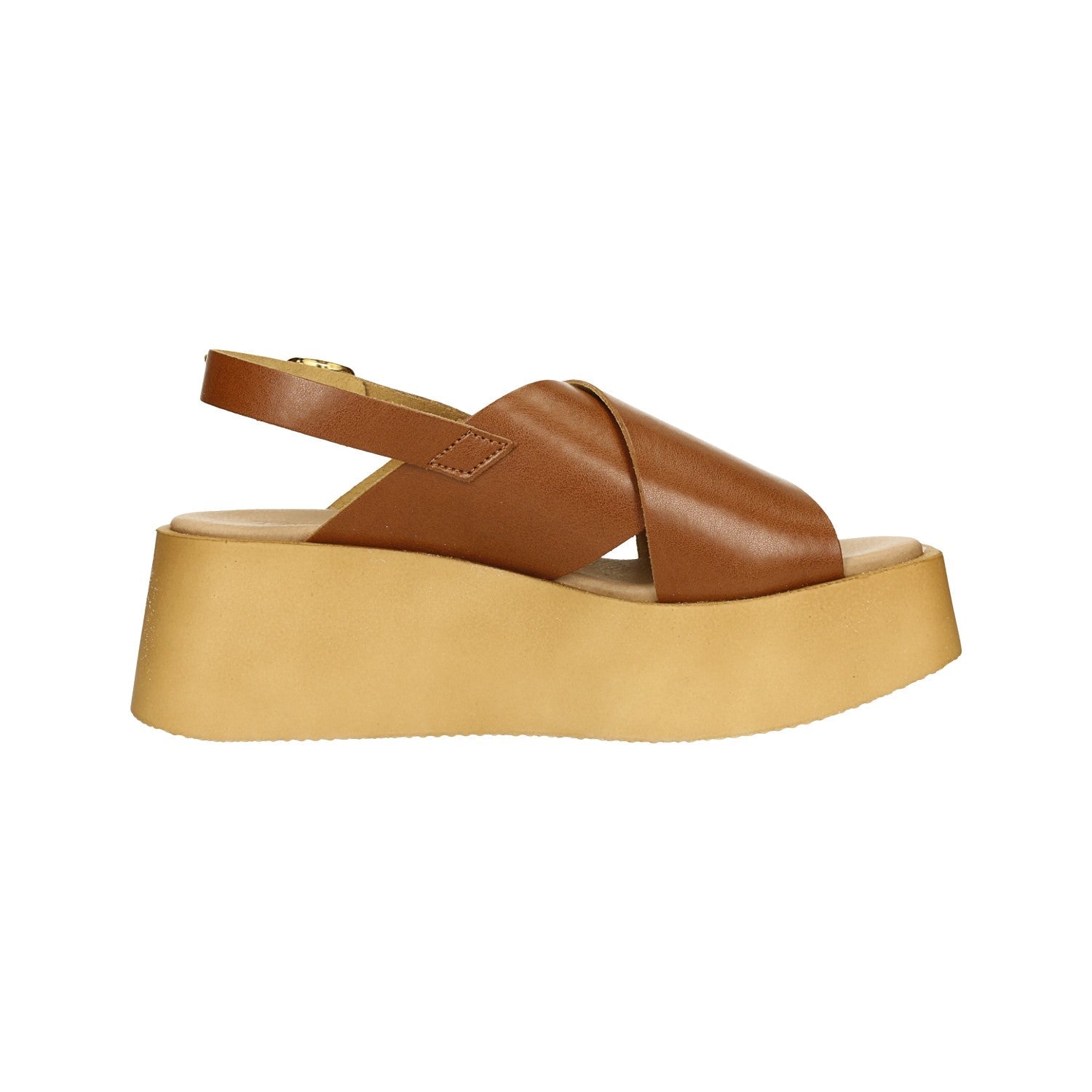 Sandali flatform incrociati. Tacco alto 6cm