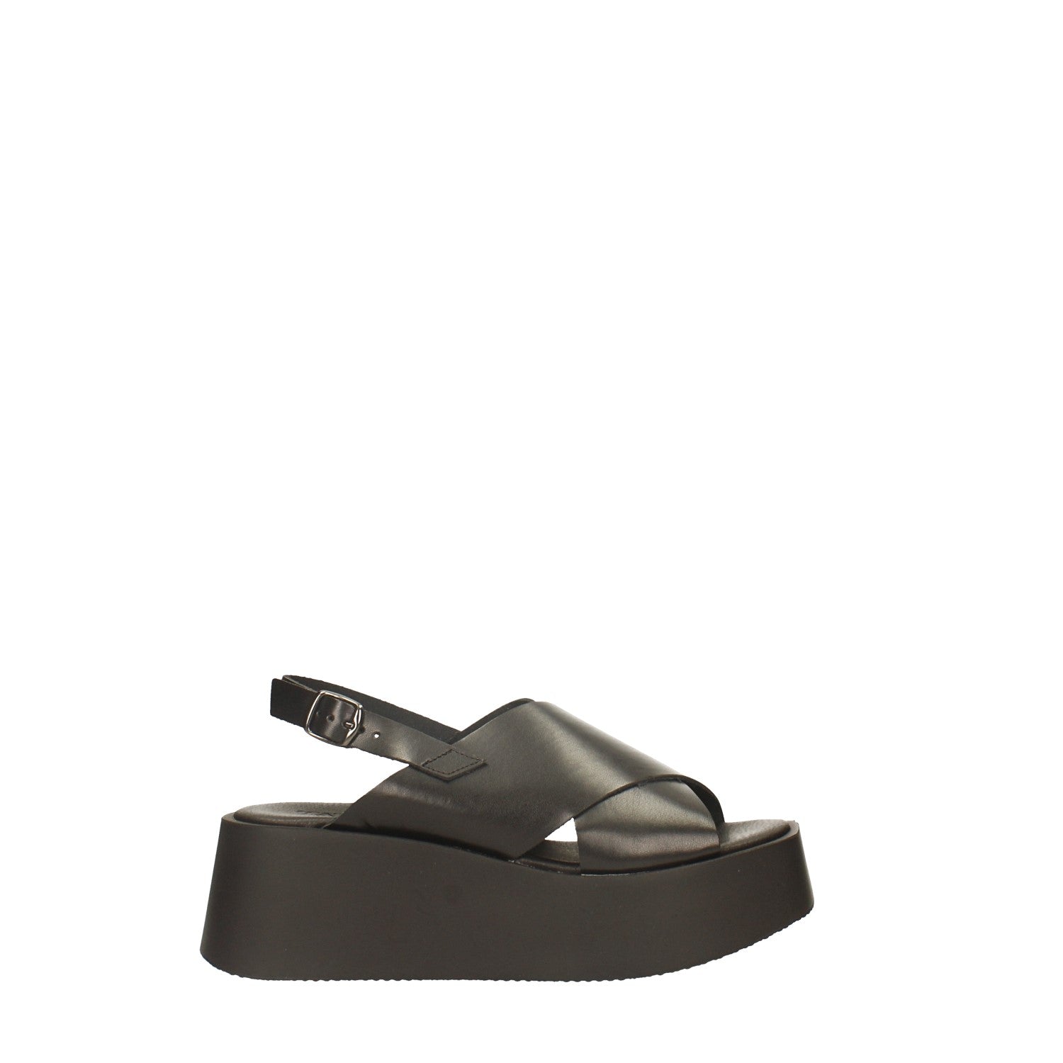 Sandali flatform incrociati. Tacco alto 6cm