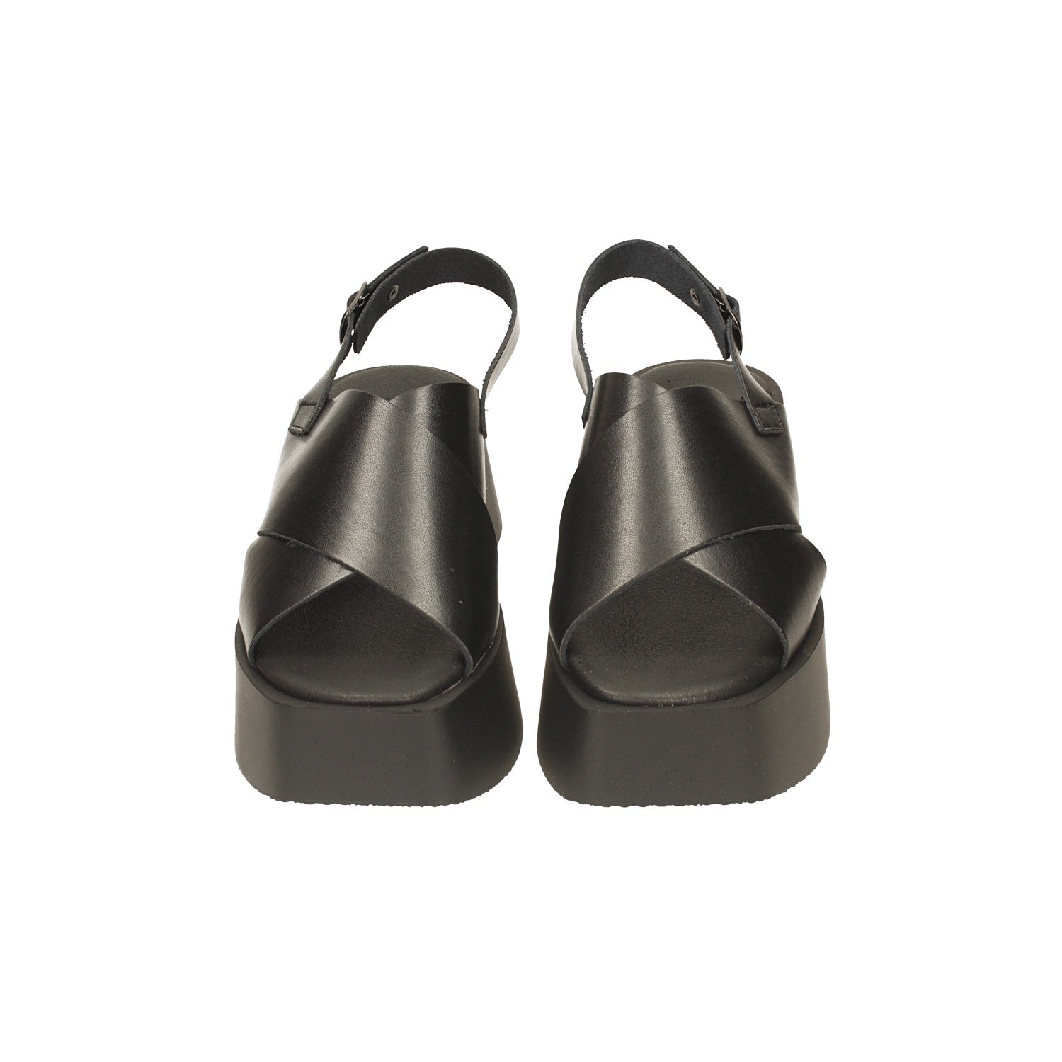 Sandali flatform incrociati. Tacco alto 6cm