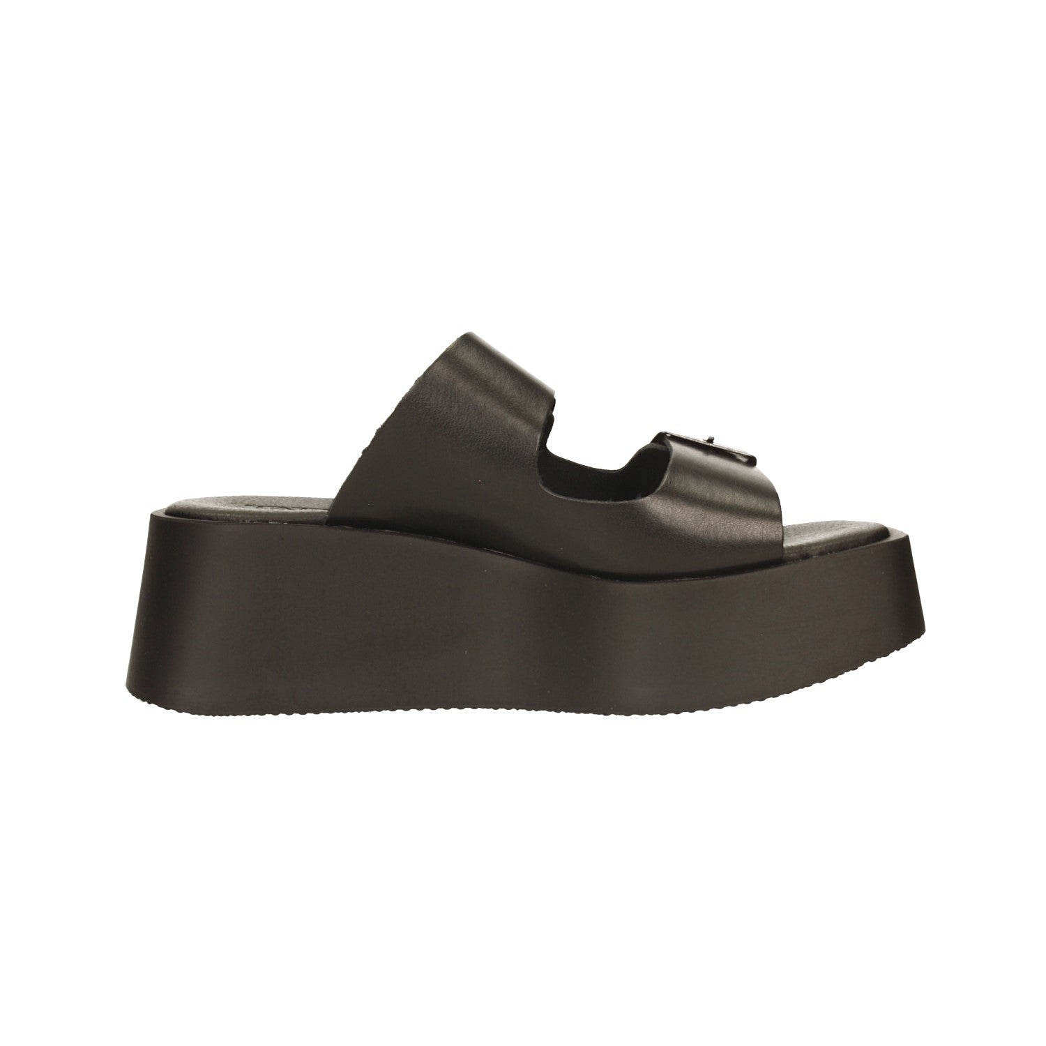 Sandali flatform con fibbia. Tacco alto 6cm