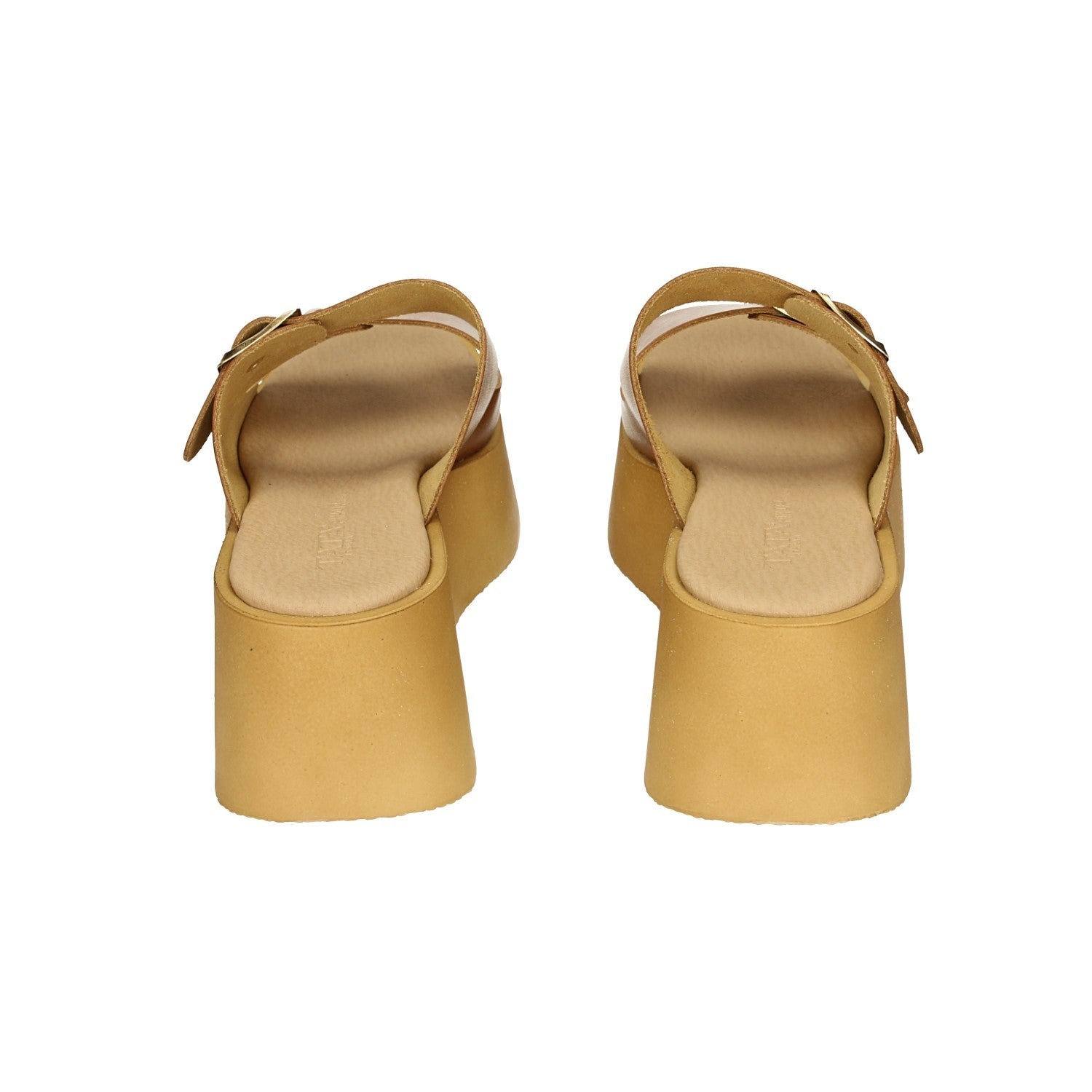 Sandali flatform con fibbia. Tacco alto 6cm