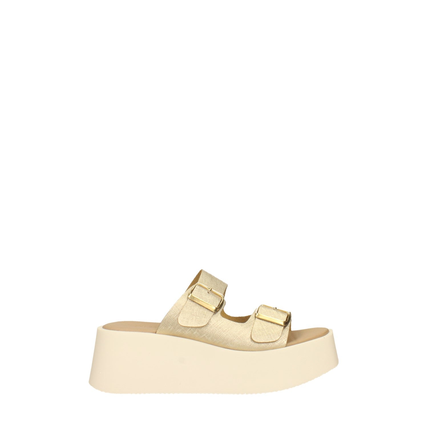 Sandali flatform con fibbia. Tacco alto 6cm