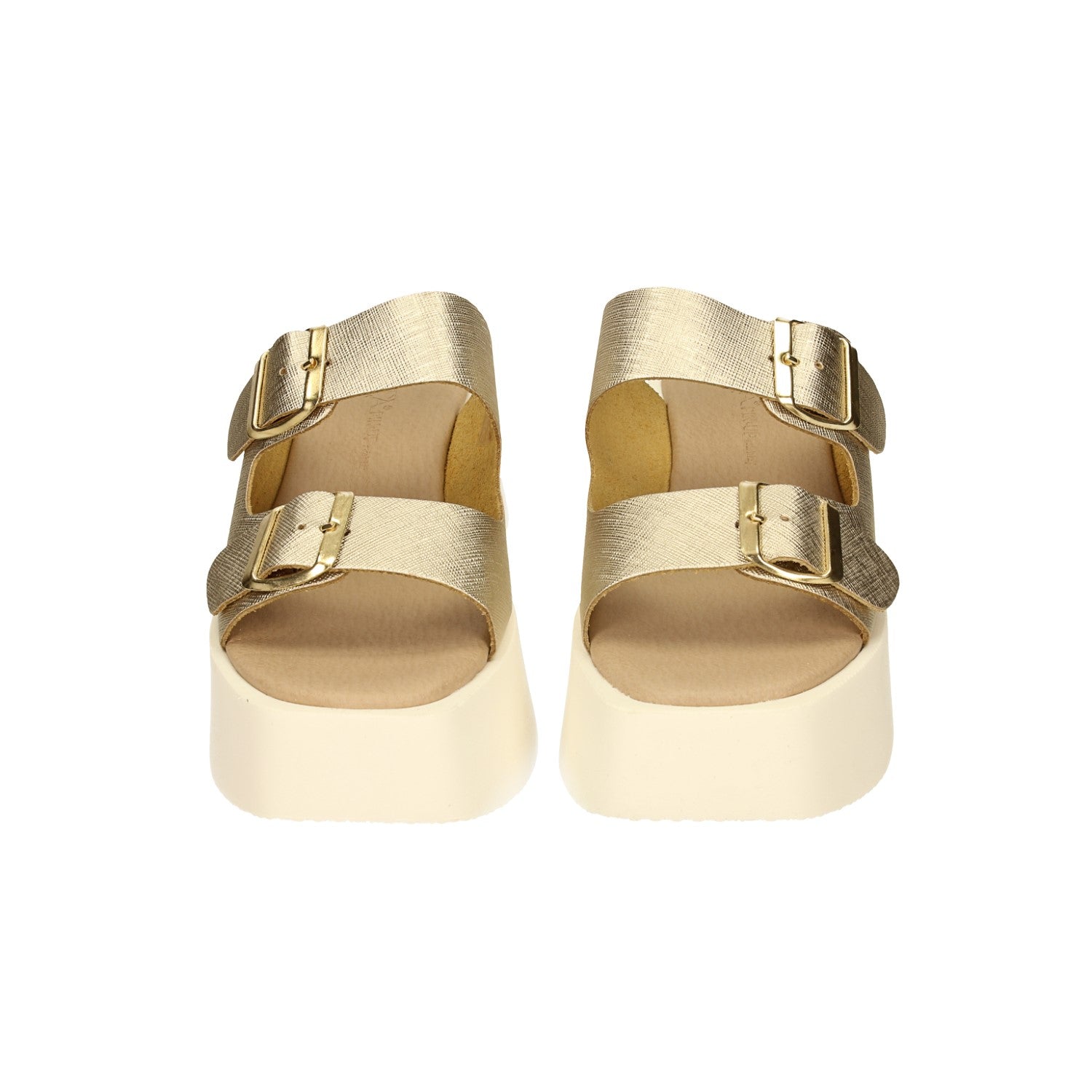 Sandali flatform con fibbia. Tacco alto 6cm