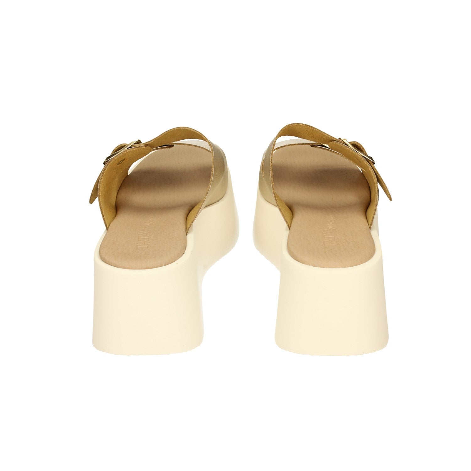 Sandali flatform con fibbia. Tacco alto 6cm