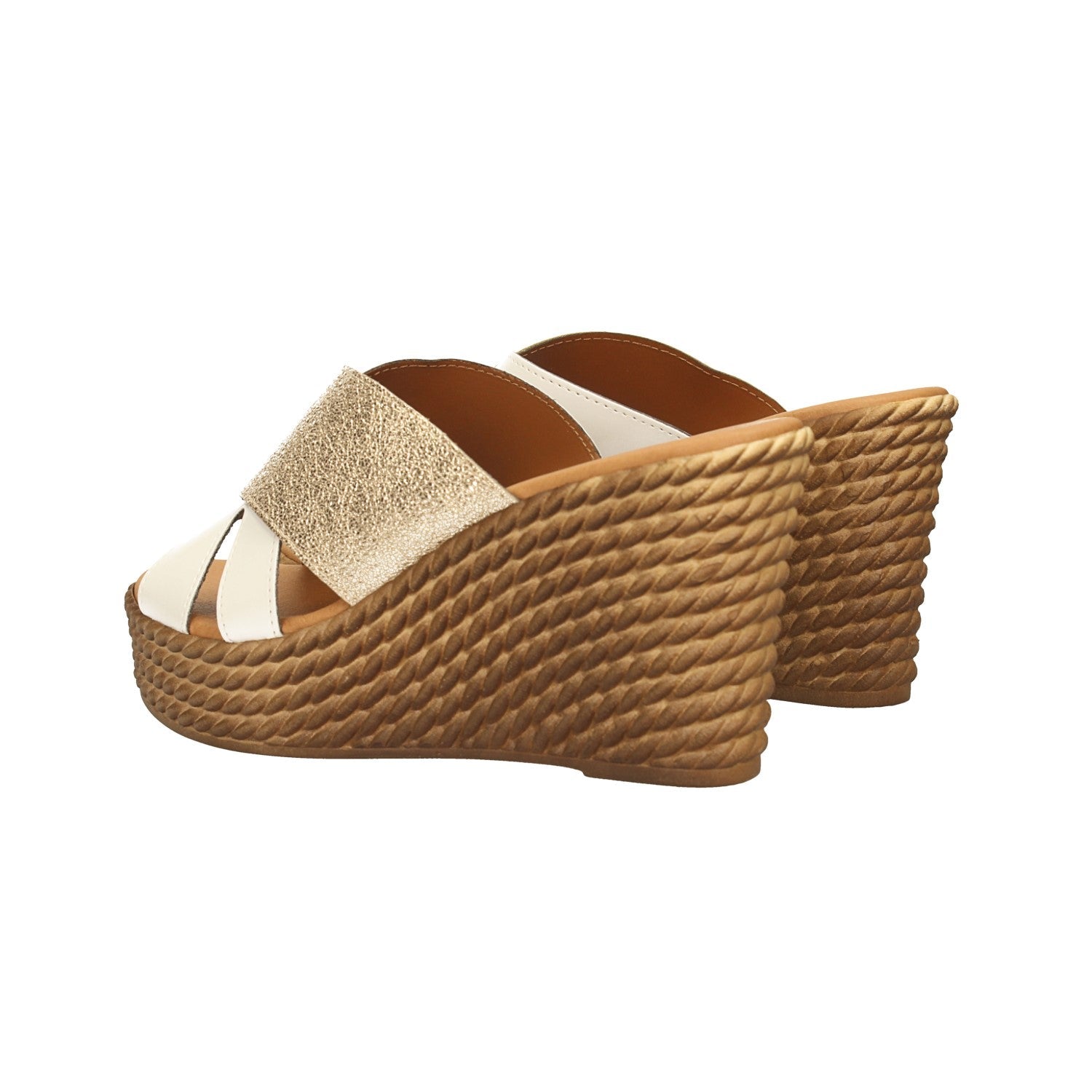 Sandali con fascia glitterata. Made in Italy. Tacco alto 9cm