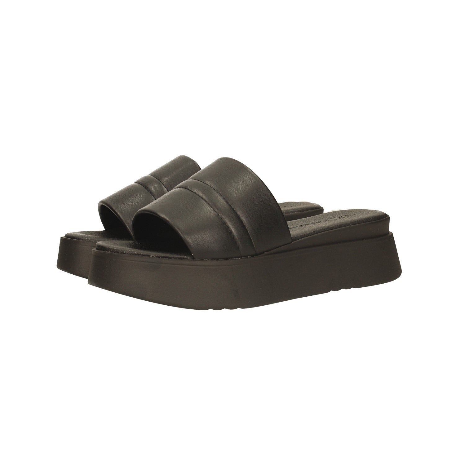 Sandali con zeppa. Tacco alto 3cm