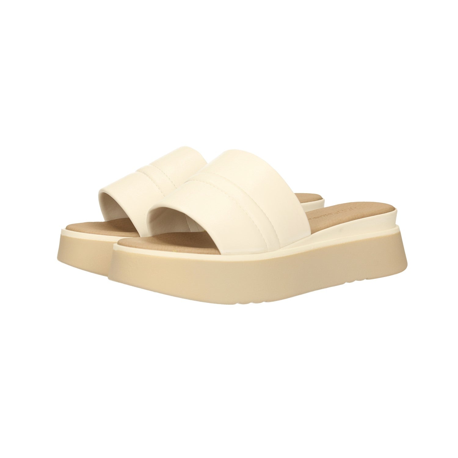 Sandali con zeppa. Tacco alto 3cm