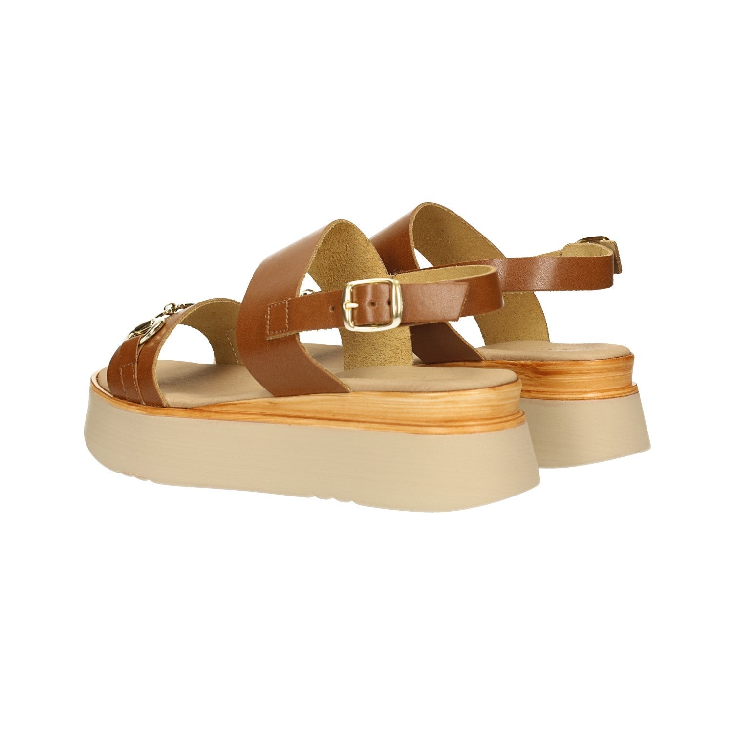 Sandali con morsetto. Made in Italy. Tacco alto 4cm