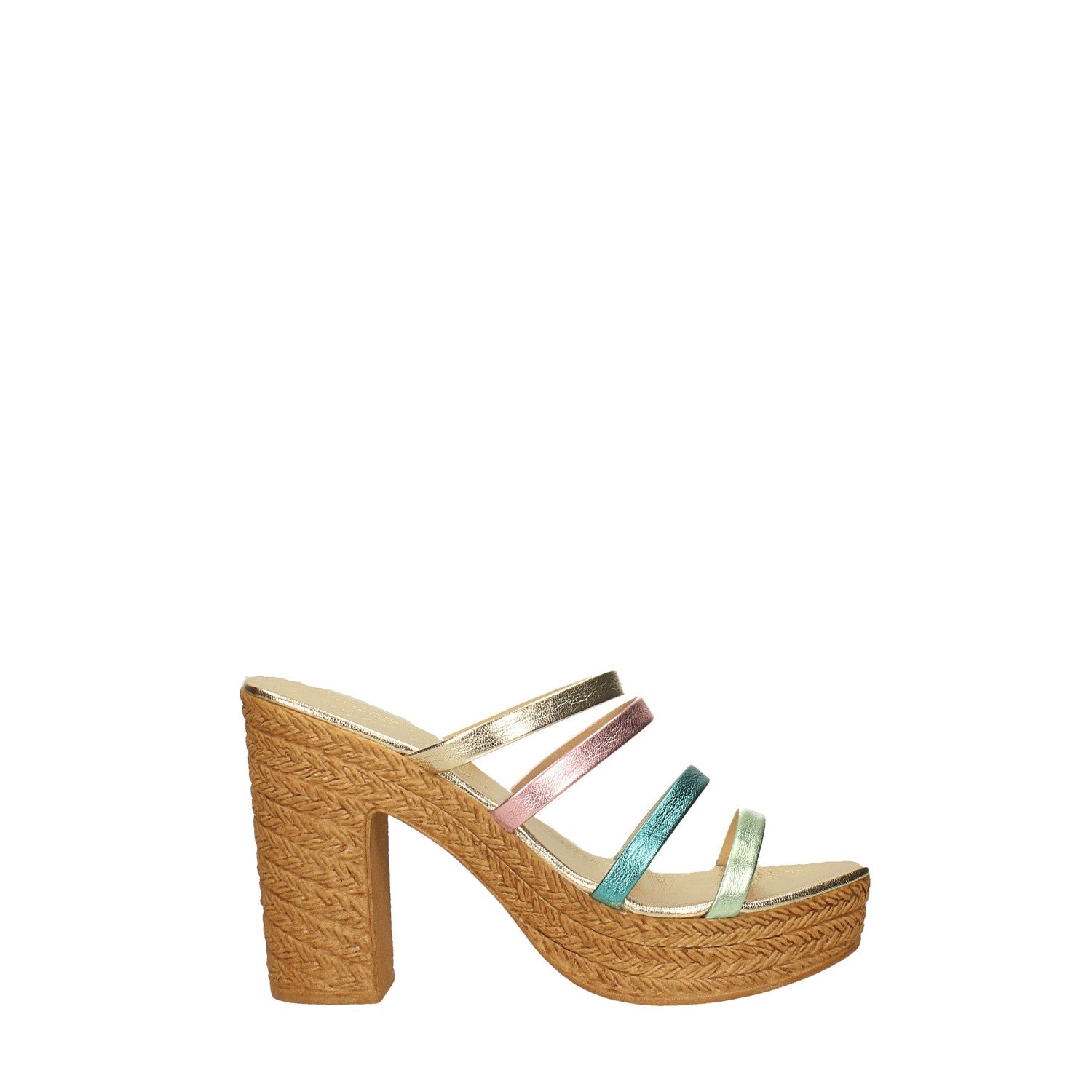 Sandali con fasce. Made in Italy. Tacco alto 10cm