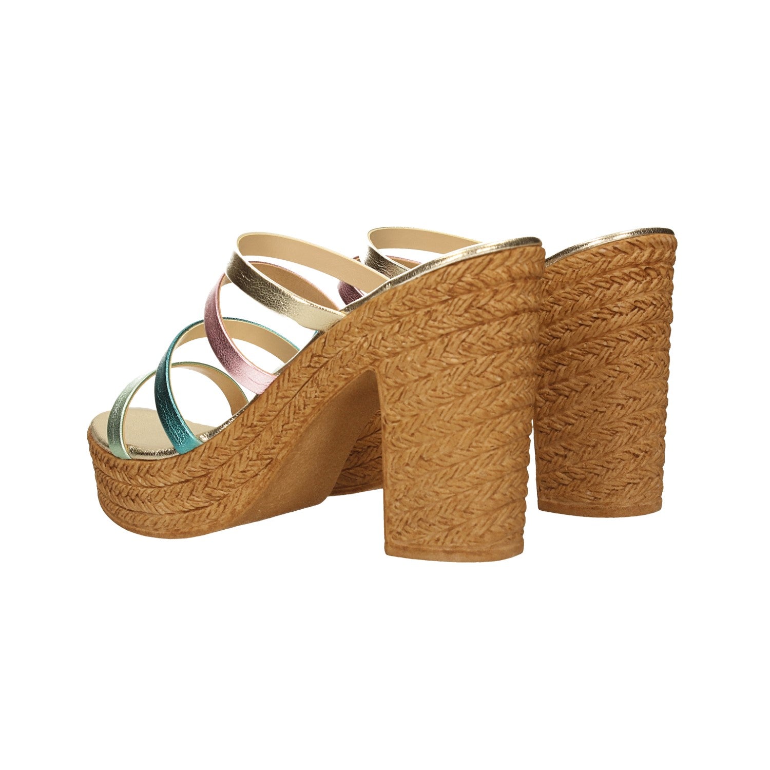Sandali con fasce. Made in Italy. Tacco alto 10cm