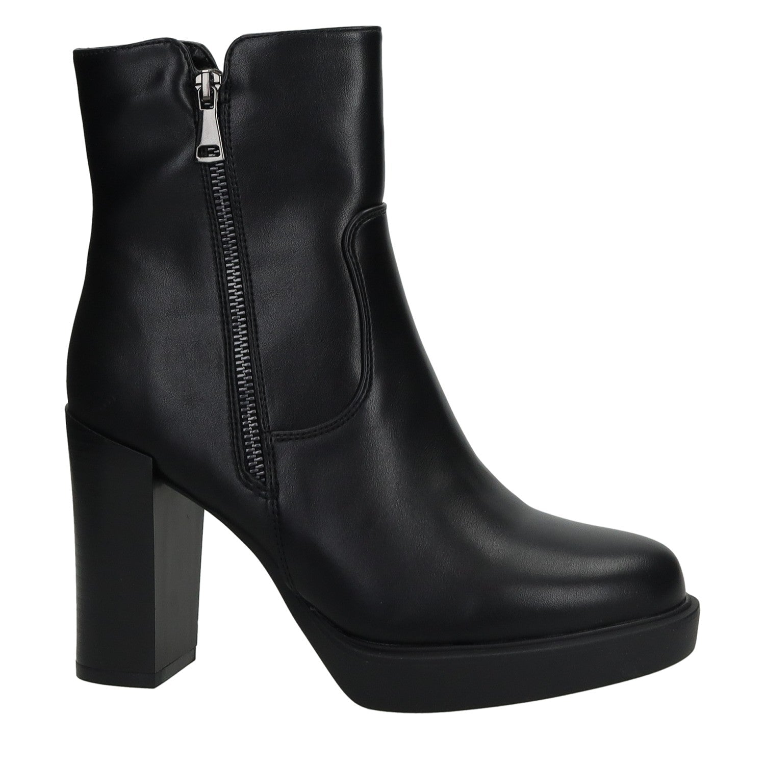 Stivaletti con doppia zip. Tacco alto 10cm