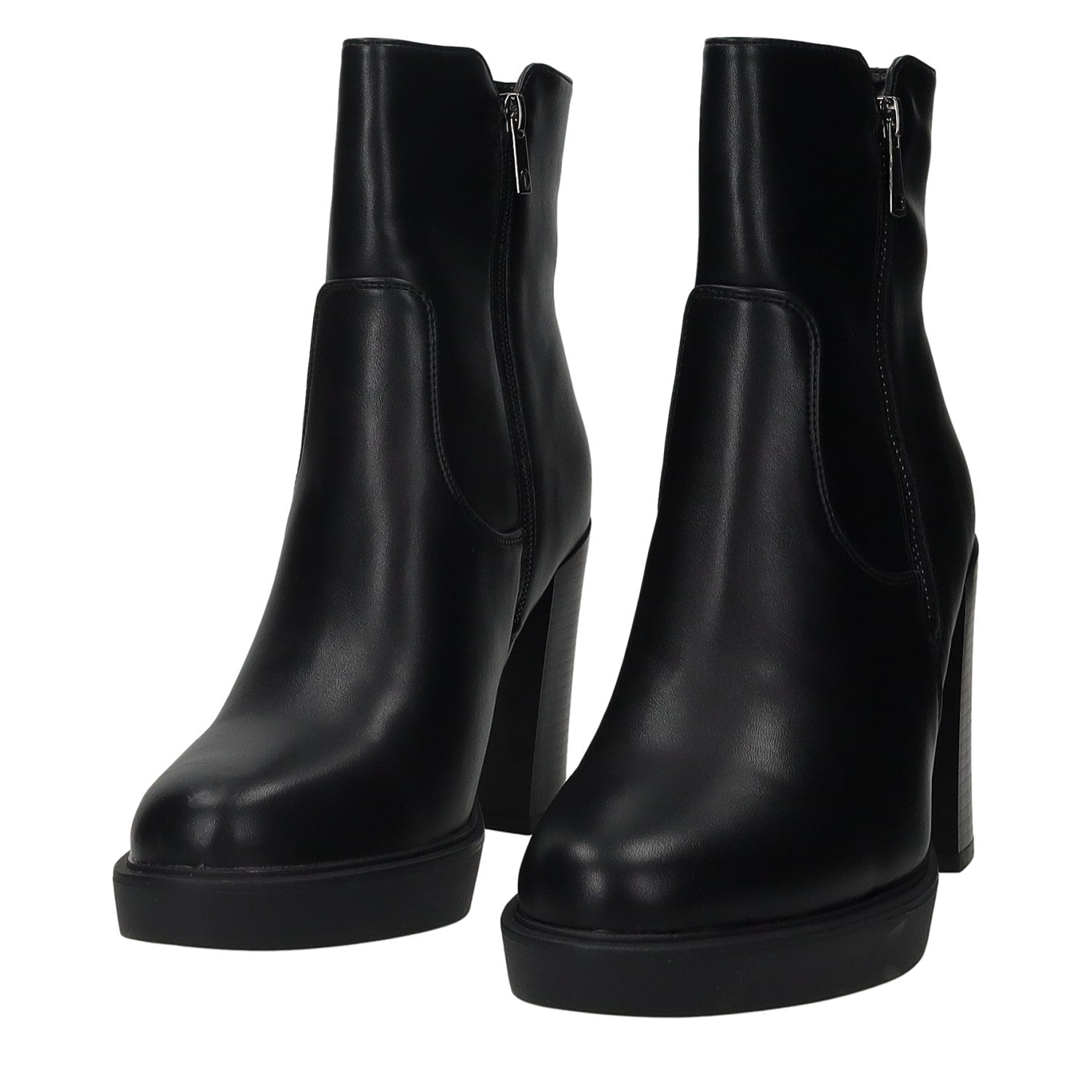 Stivaletti con doppia zip. Tacco alto 10cm