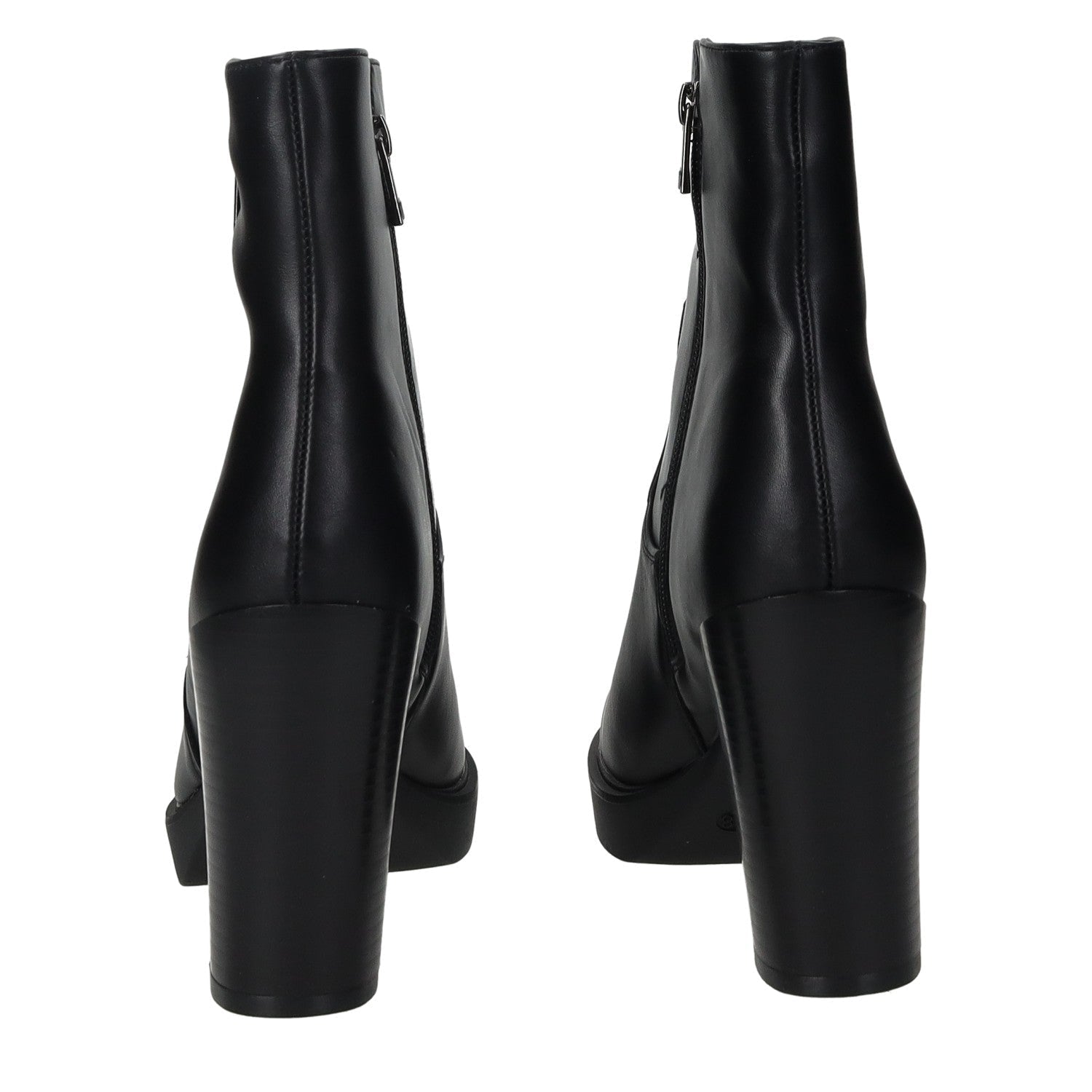 Stivaletti con doppia zip. Tacco alto 10cm