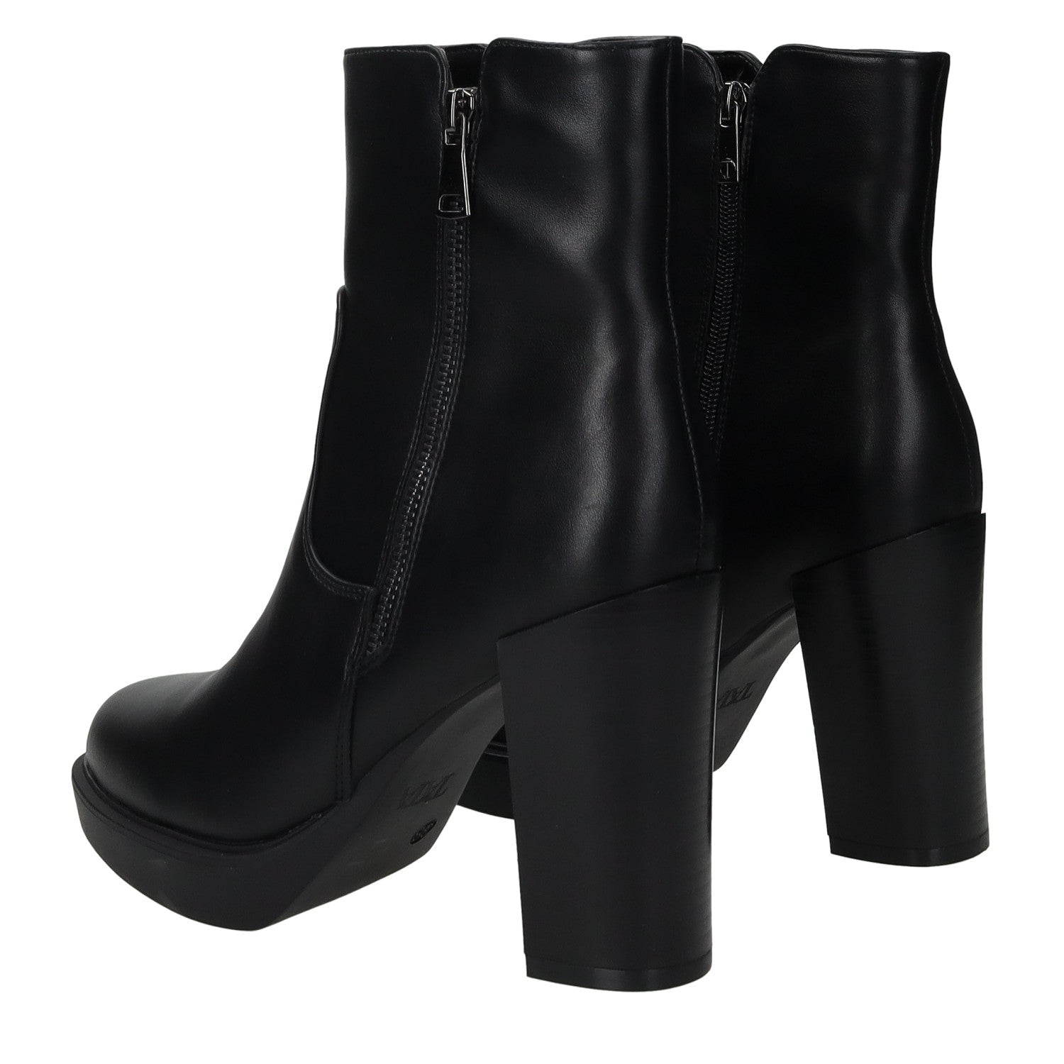 Stivaletti con doppia zip. Tacco alto 10cm