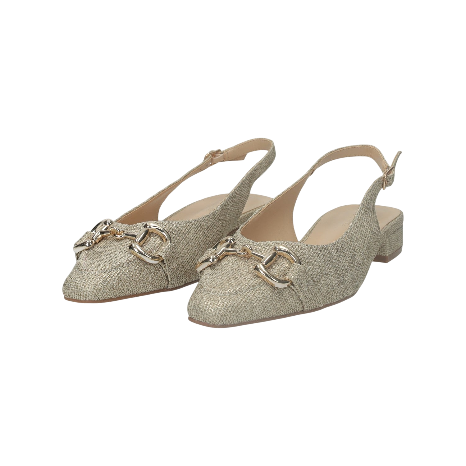 Ballerine slingback con cinturino in fibbia