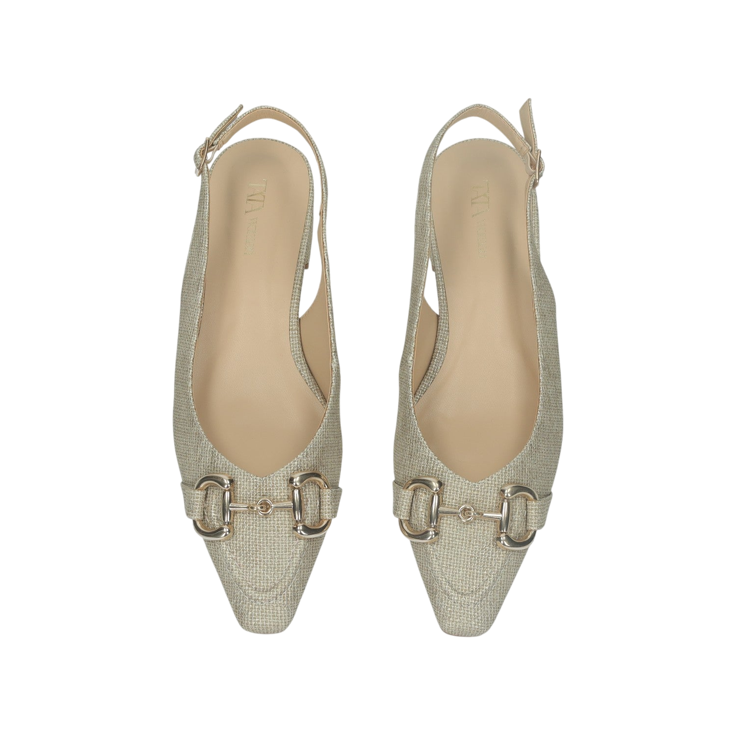 Ballerine slingback con cinturino in fibbia