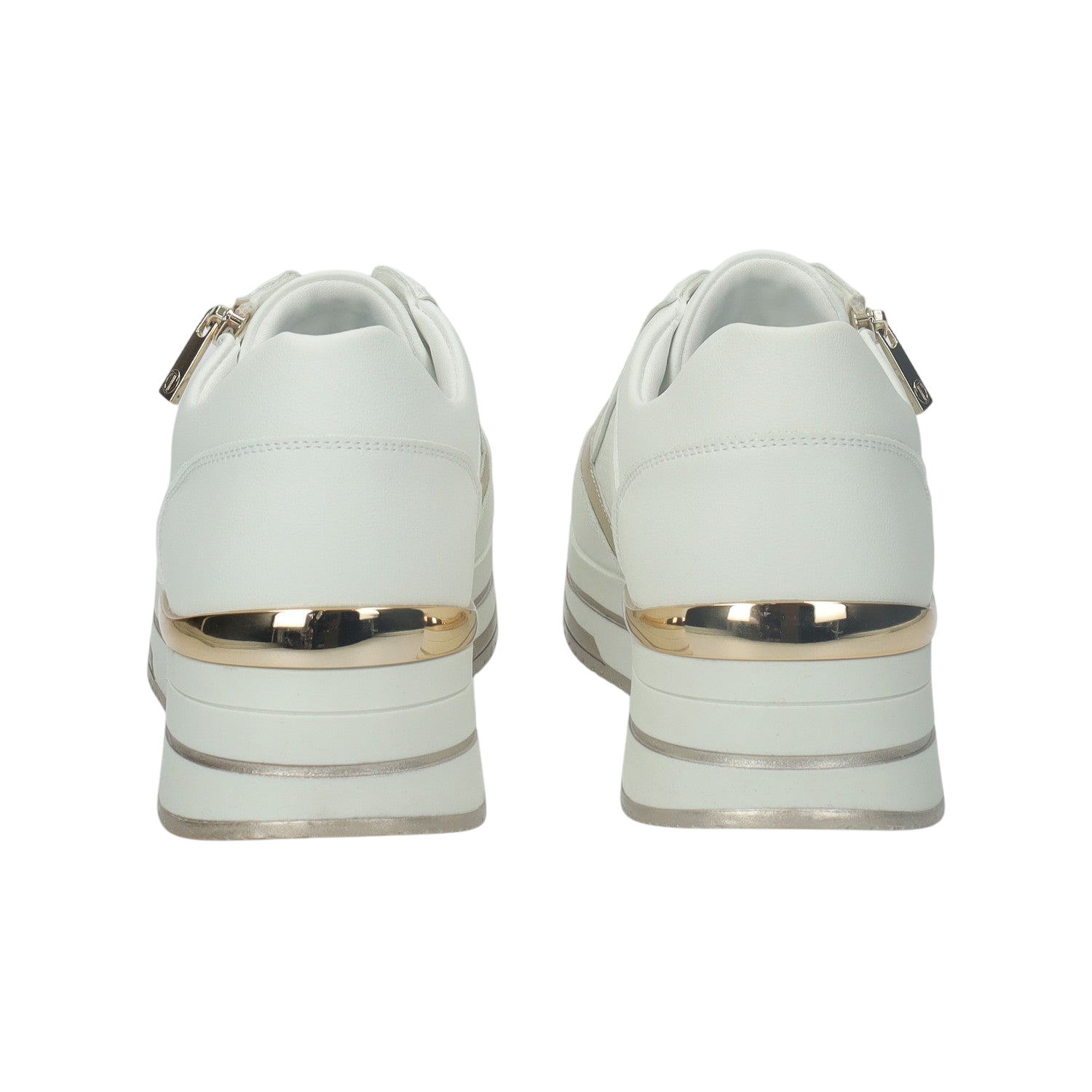Sneakers con zip laterale.Tacco alto 3 cm