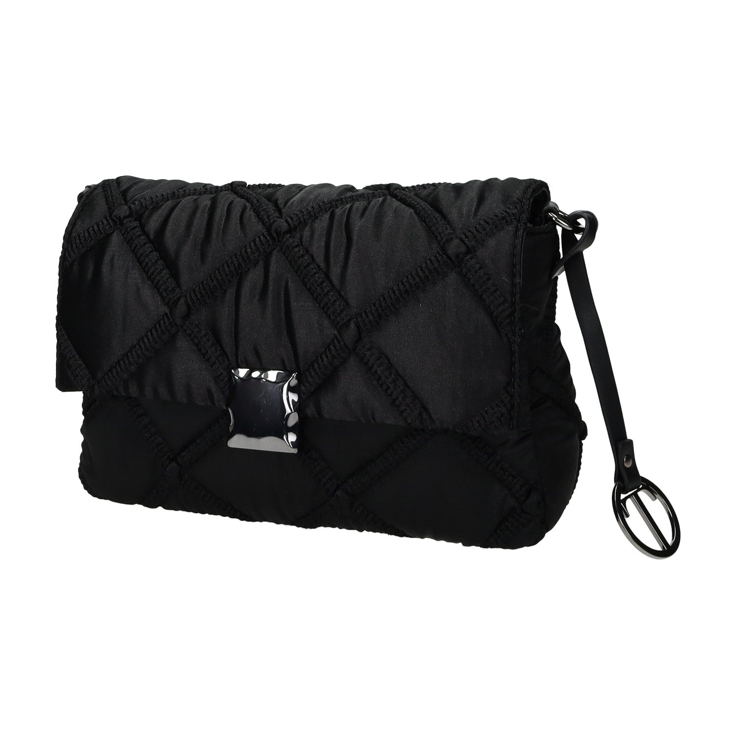 Borsa con con pendaglio e logo