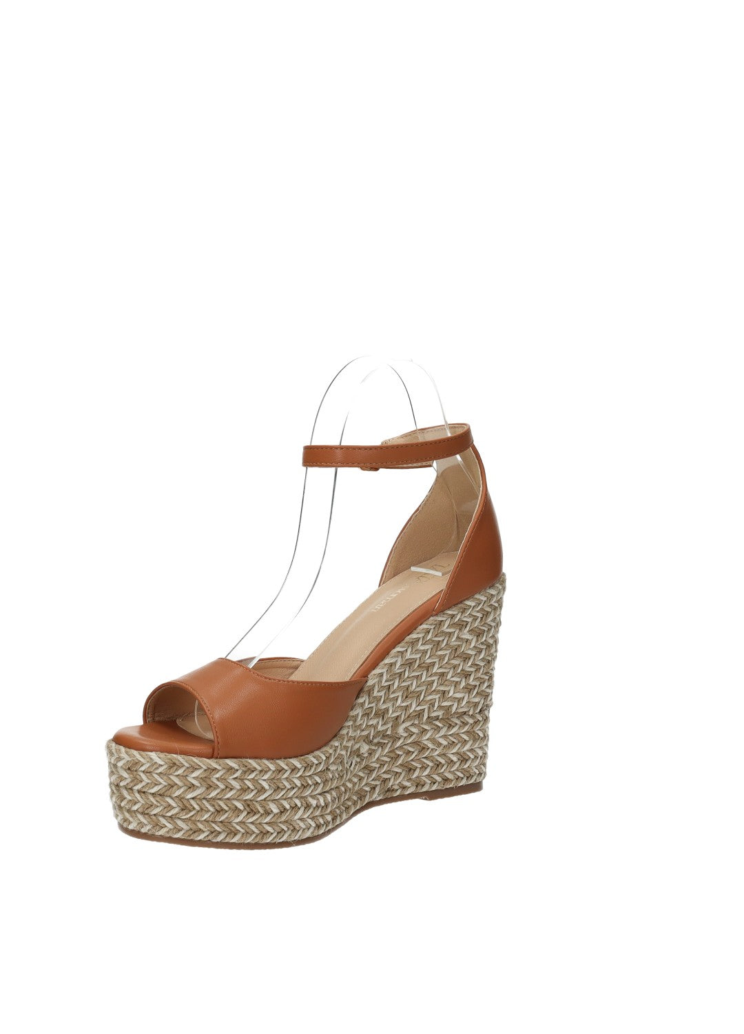 Sandali con zeppa in corda