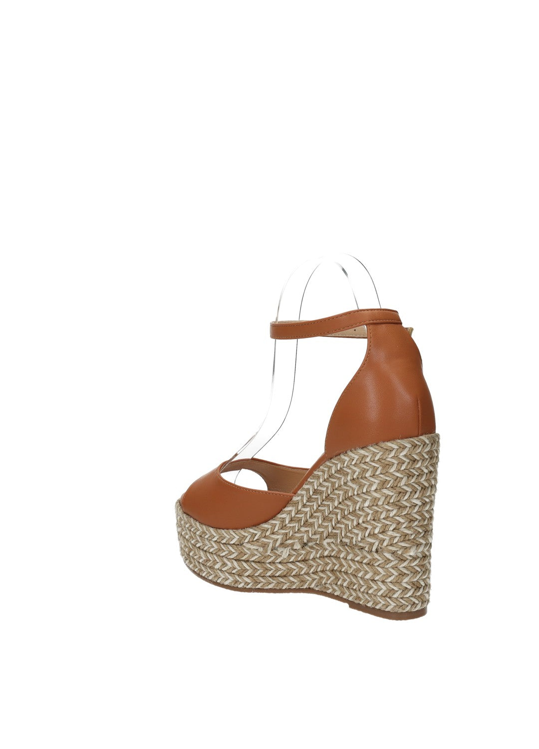 Sandali con zeppa in corda