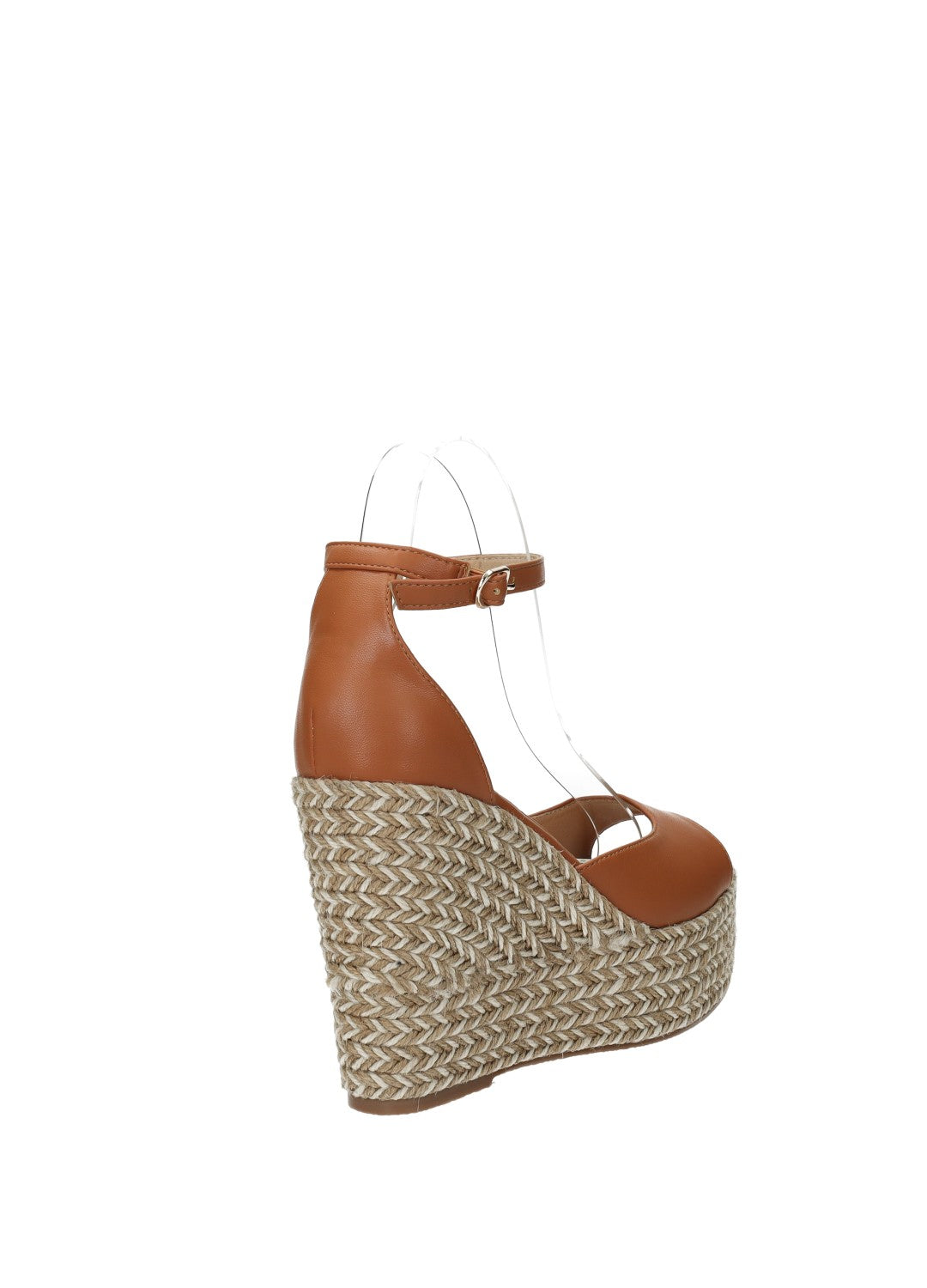 Sandali con zeppa in corda