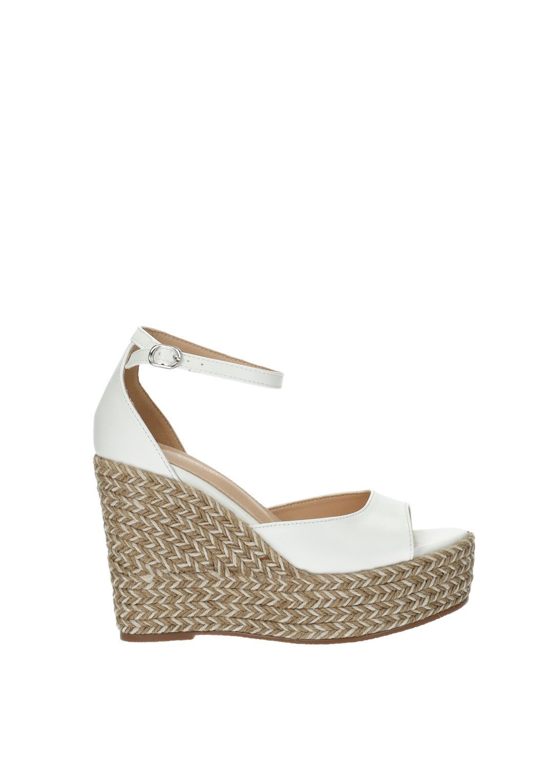 Sandali con zeppa in corda