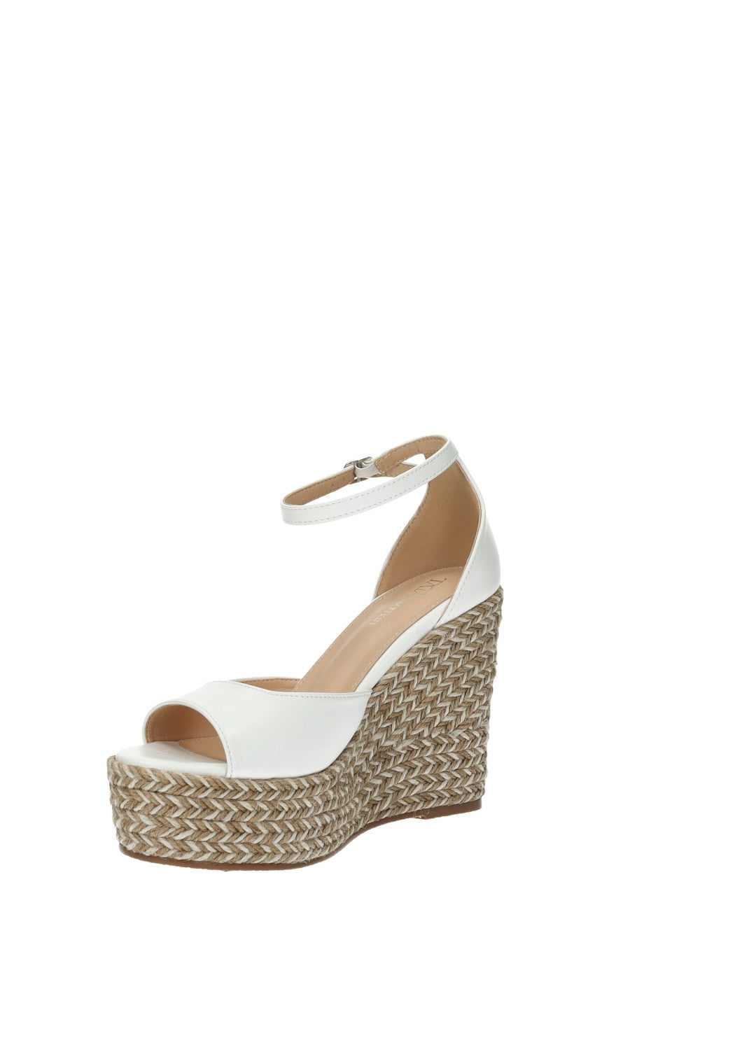Sandali con zeppa in corda