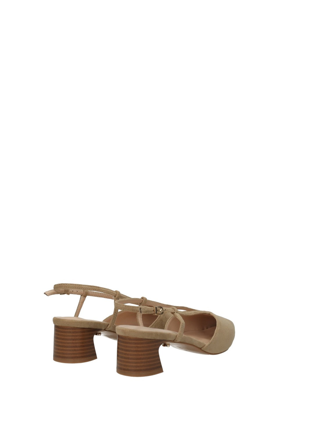 Décolleté slingback donna in PU tacco basso