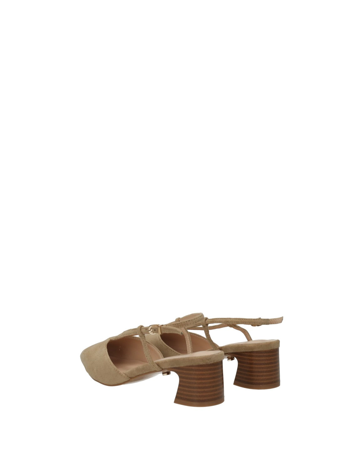Décolleté slingback donna in PU tacco basso