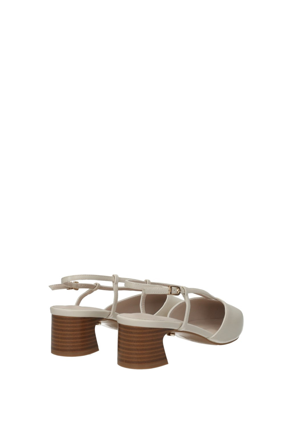 Décolleté slingback donna in PU tacco basso