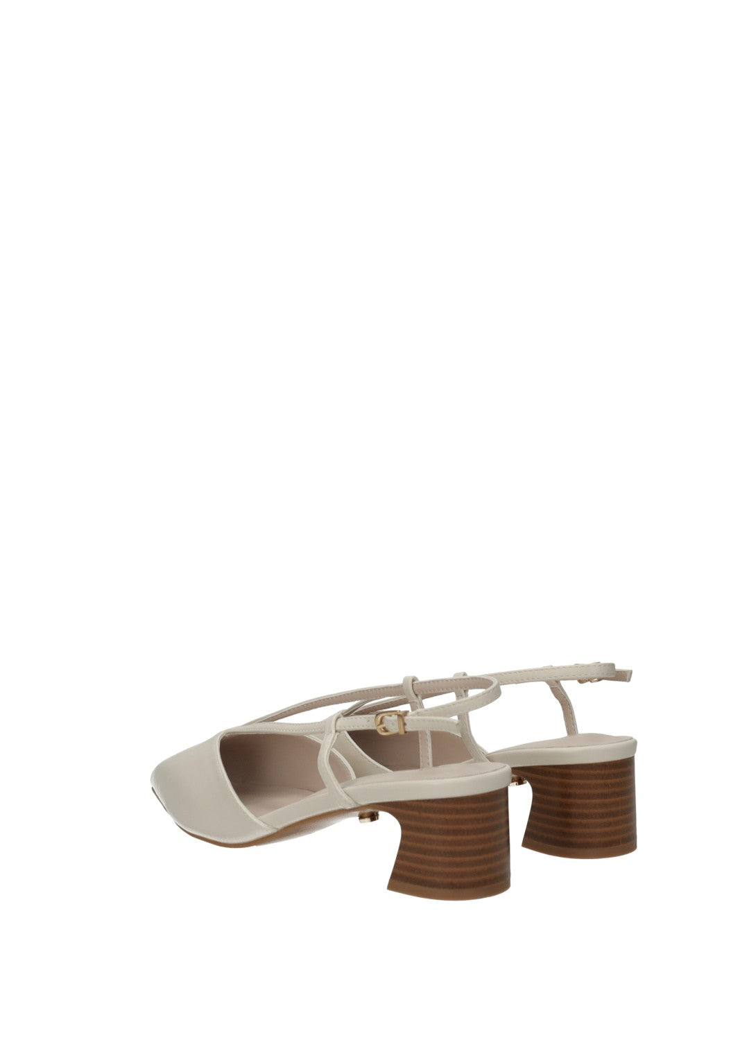 Décolleté slingback donna in PU tacco basso