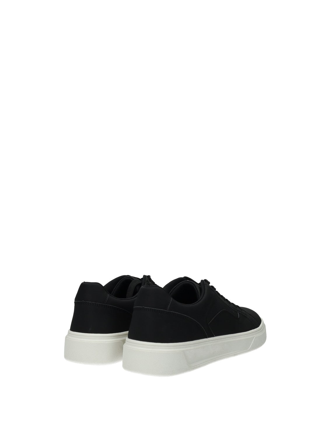 Sneakers uomo black in PU fondo gomma