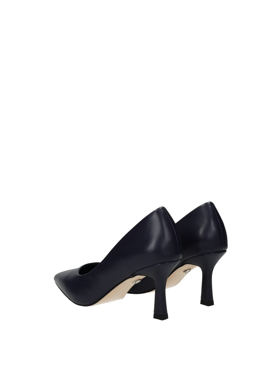 Décolleté donna black in PU tacco medio