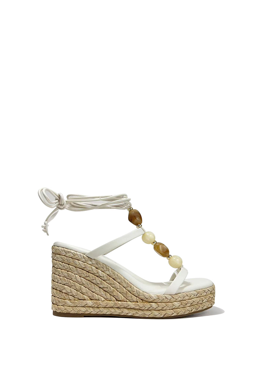 Sandali donna in PU con zeppa alta