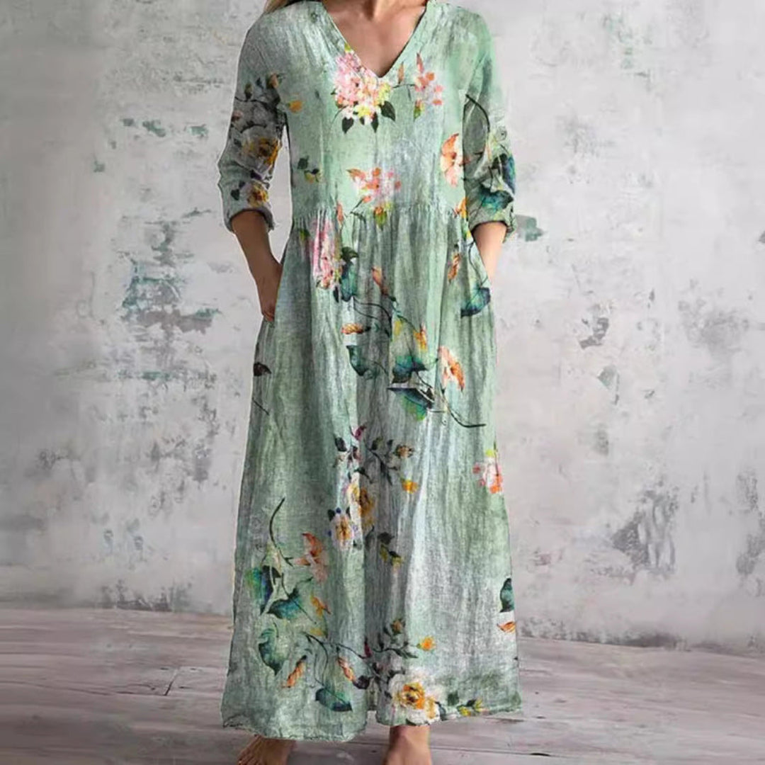 TOSCANA – Vestito Lungo Donna Fantasia Floreale